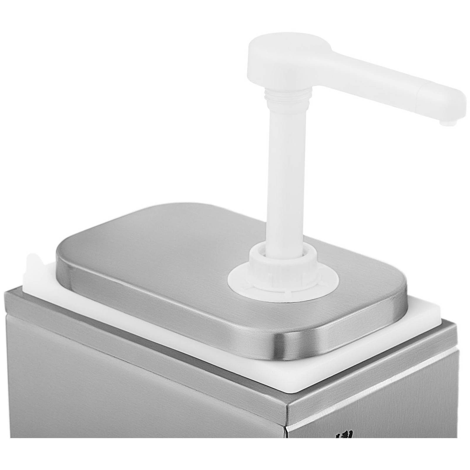 Royal Catering Sauciere Saucenspender 2 L Pumpspender Senfspender Dosierspender Edelstahl, verschiedene Größen