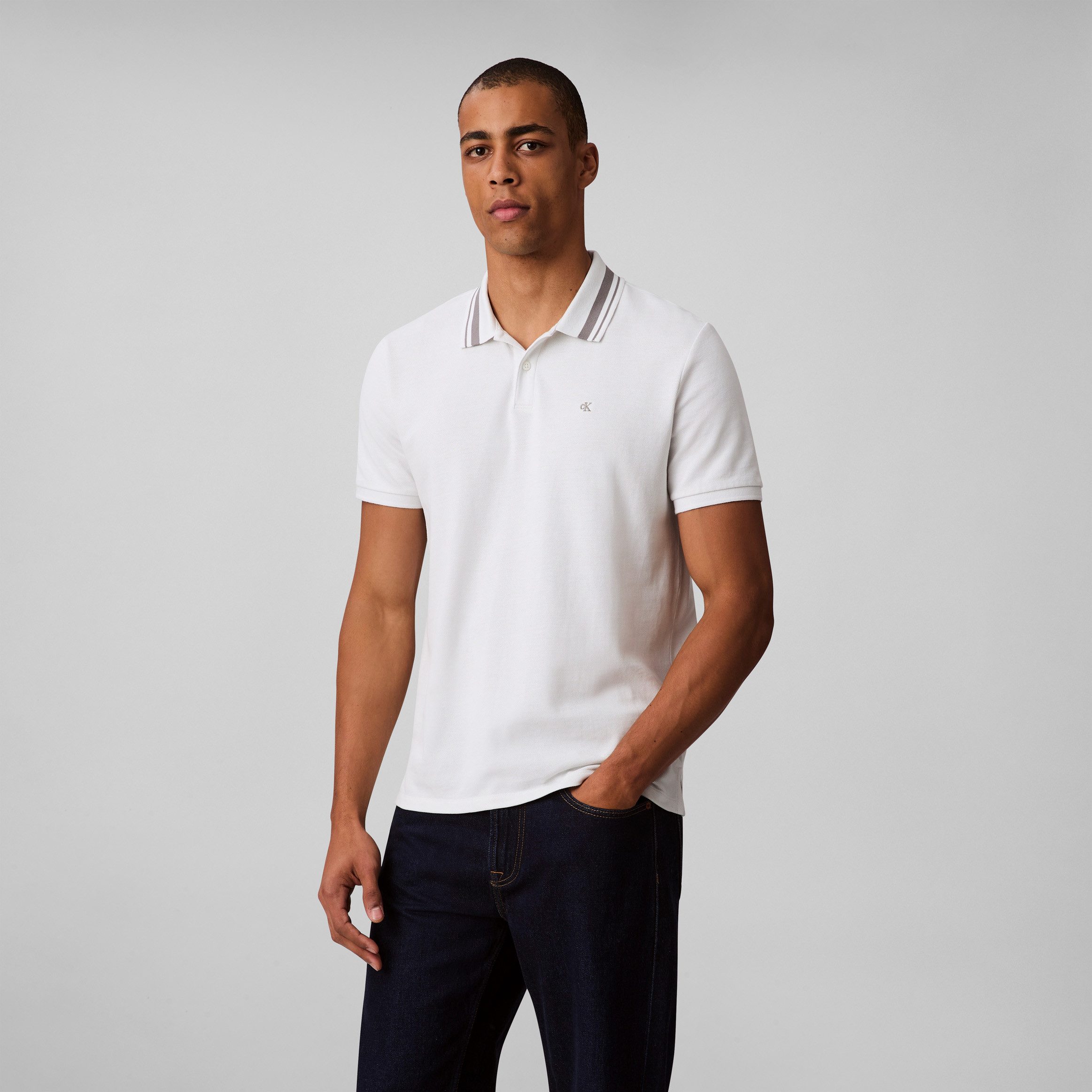 Calvin Klein Jeans Poloshirt SS CSL PQ CLSSC TPPD Mit Rundhalsausschnitt günstig online kaufen