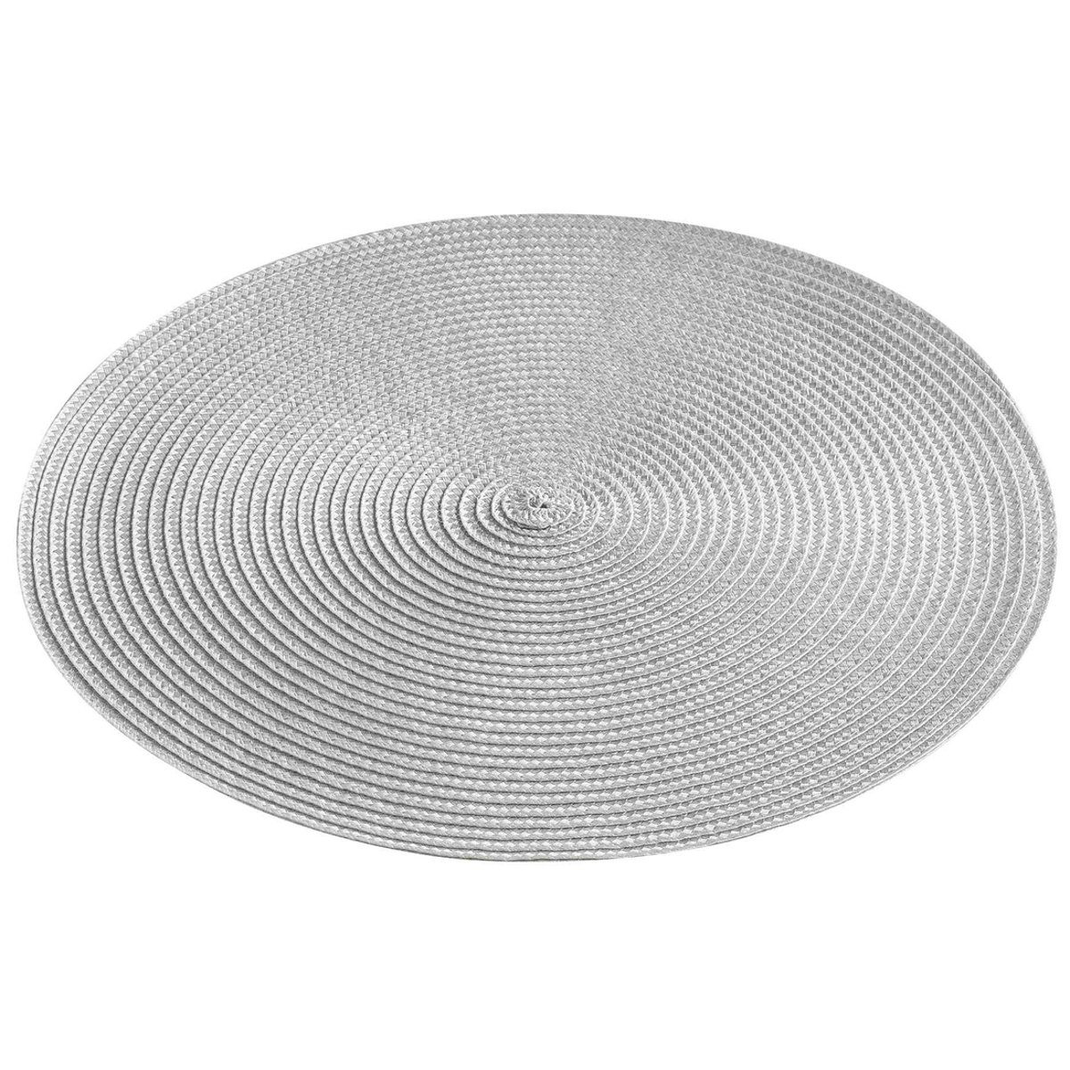 Macosa Home Platzset Tischset 4 STK. vers. Farben Kunststoff 35 cm rund Platzsets, (4er Set), Tischmatte Platzmatte Tisch-Unterlage Tischset