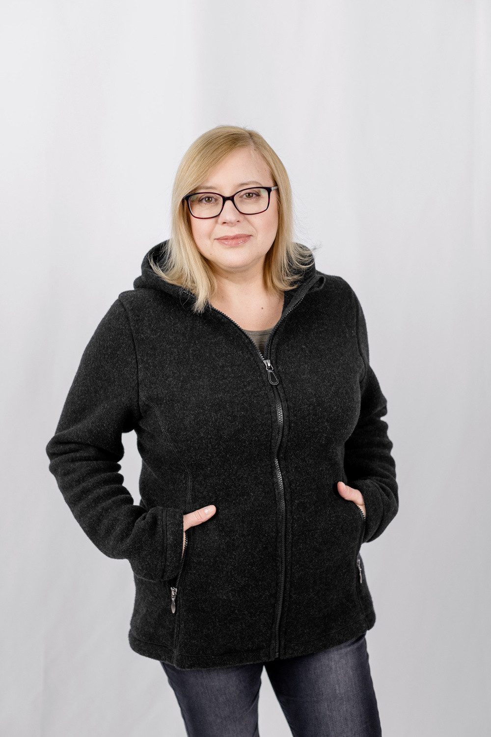 Engel Naturkleidung Kapuzenfleecejacke