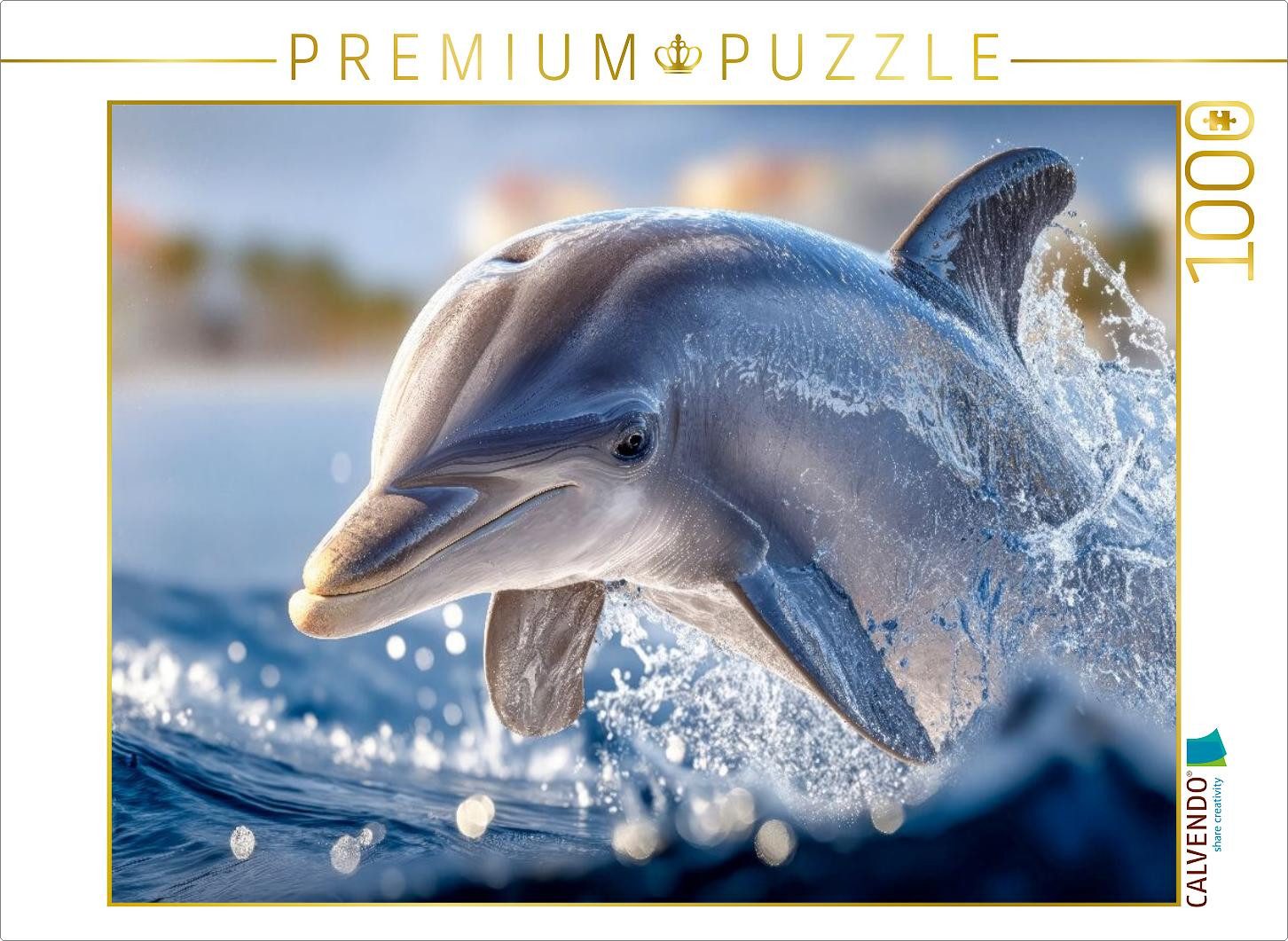 CALVENDO Puzzle CALVENDO Puzzle Ein Sprung aus dem Wasser auf der Jagd nach Beute, 10, 1000 Puzzleteile