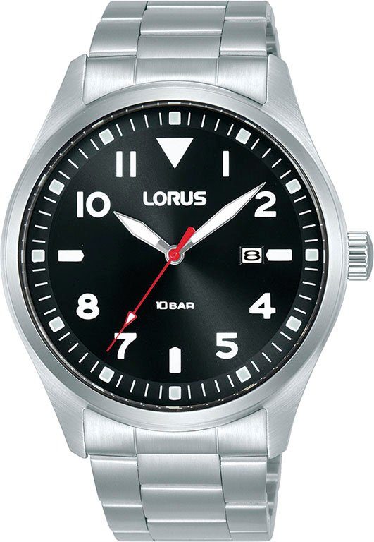 LORUS Quarzuhr RH923QX9, Armbanduhr, Herrenuhr, Edelstahlarmband, günstig online kaufen