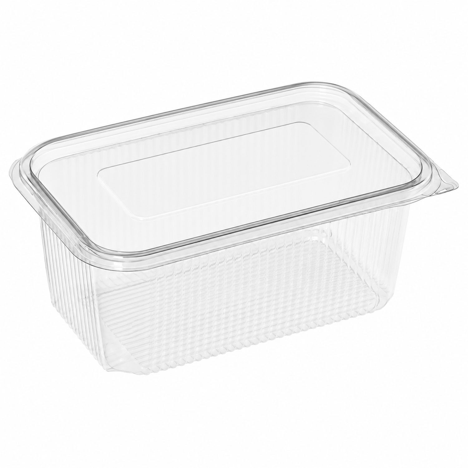 Jungengel Frischhaltedose Einweg 10'er Set Transparent Meal Prep Dosen Kunststoffdose Deckel, (Set, 10-tlg., Fassungsvermögen je Dose: 1000 ml, 10 Frischhaltedosen), Fassungsvermögen 1 Liter, Rechteckig, Transparent, Stapelbar, Robust