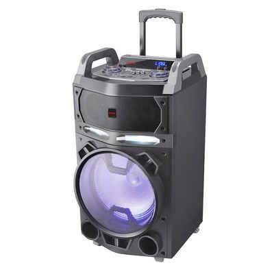 Aiwa KBTUS-700 Karaoke Trolley LED Mikrofone BT Soundsystem Party-Lautsprecher (80 W, Karaokefunktion)