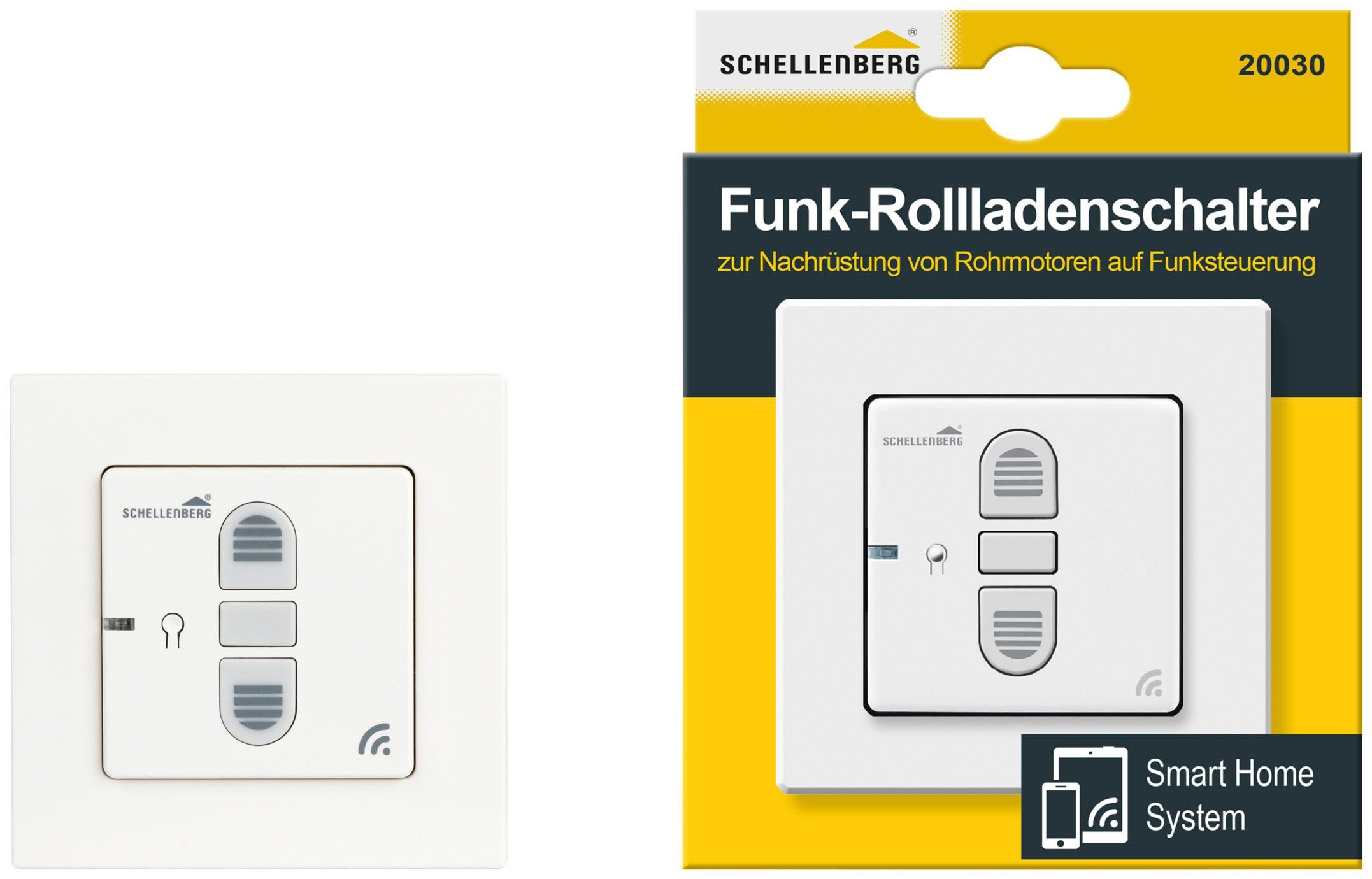 & Rollladen-Funksteuerung Home für Rollläden 20030, Smart Unterputz, Markisen, SCHELLENBERG Funk
