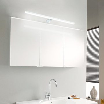 LETGOSPT Spiegelleuchte LED Wandleuchte, 30cm 60cm LED Spiegellampe 230V, LED fest integriert, Kaltweiß, Aufbauleuchte + Klemmleuchte, Schminklicht, Schrank-Beleuchtung 230V