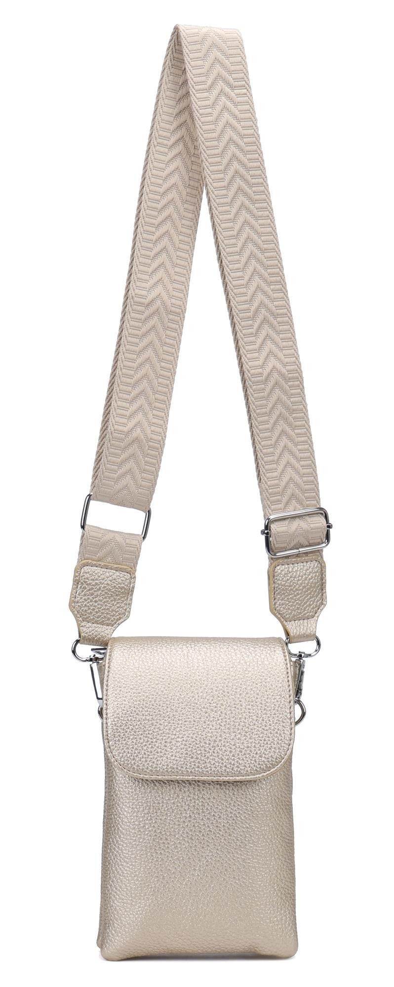 Geldbörse Damen Tasche Handytasche Brusttasche Crossbody Umhängetasche Crossover