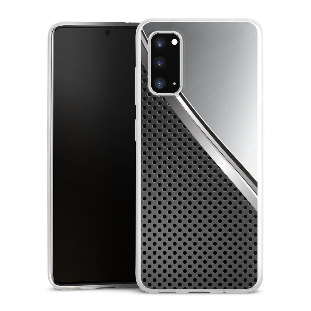 Handyhülle Carbon Stahl Metall Duo Metal Surface