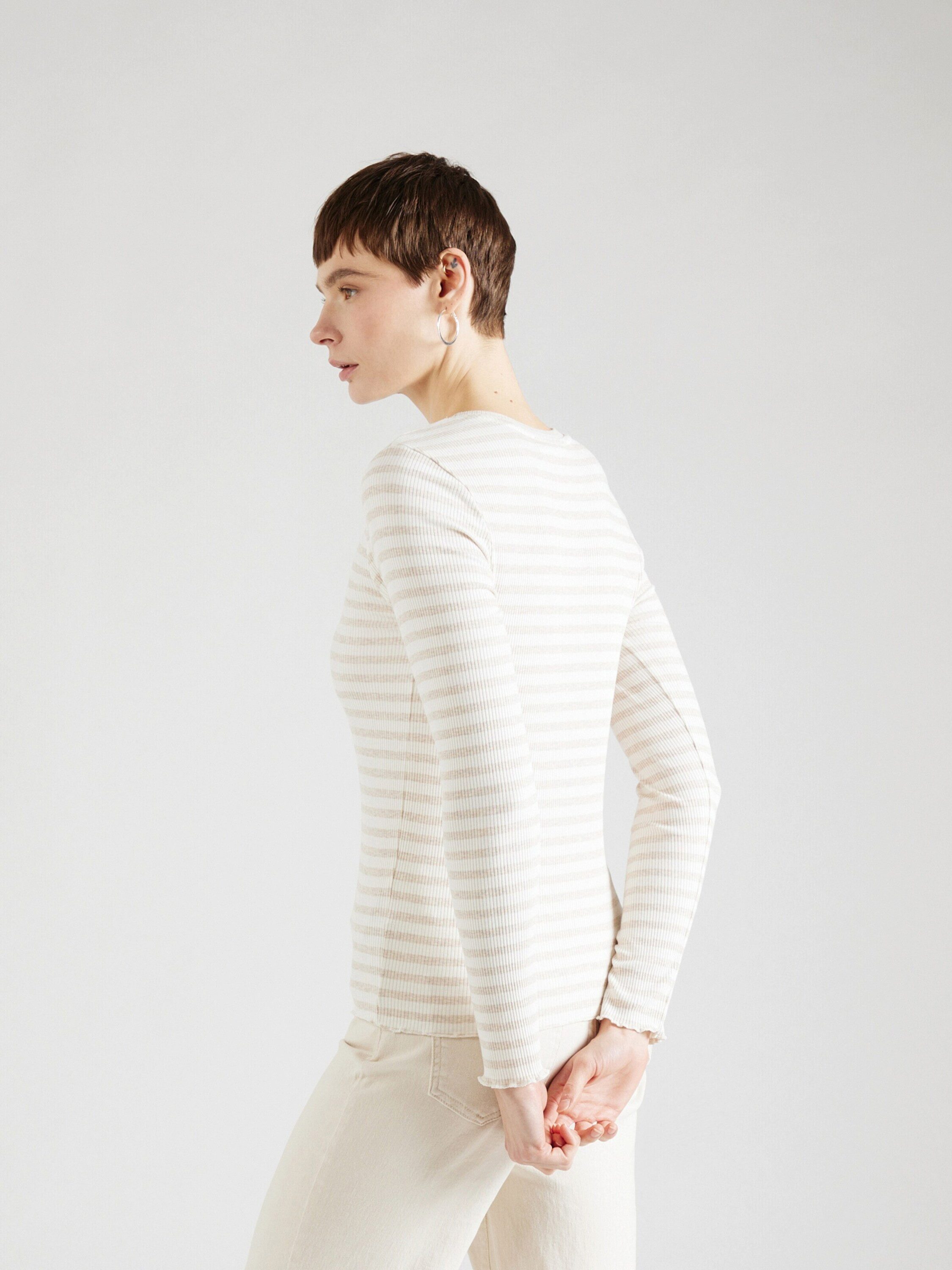 Selected Langarmshirt ANNA (1-tlg) Plain/ohne Details