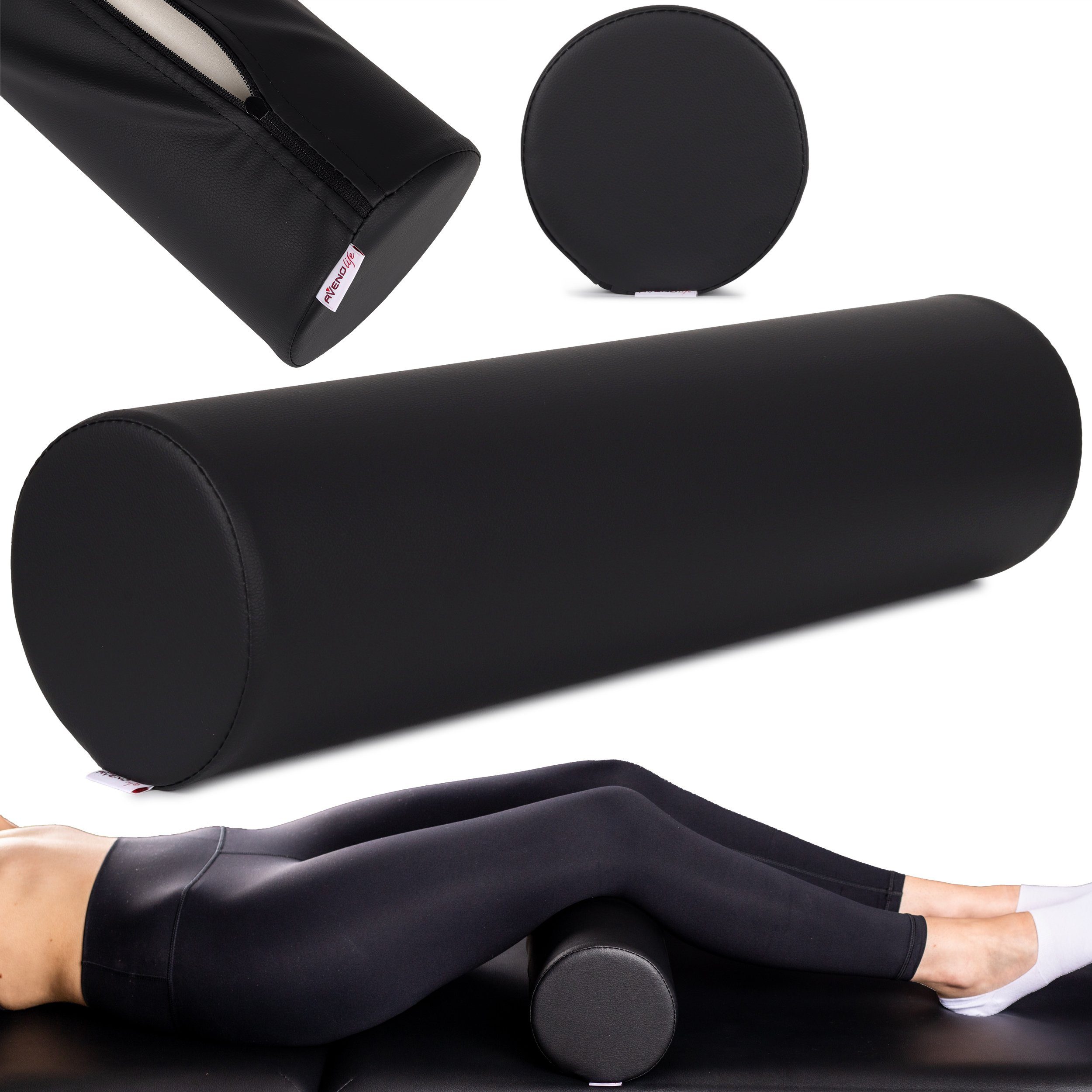 Habys Massageliege Vollrolle Knierolle Lagerungsrolle für Behandlungsliege 15 x 60cm Yoga