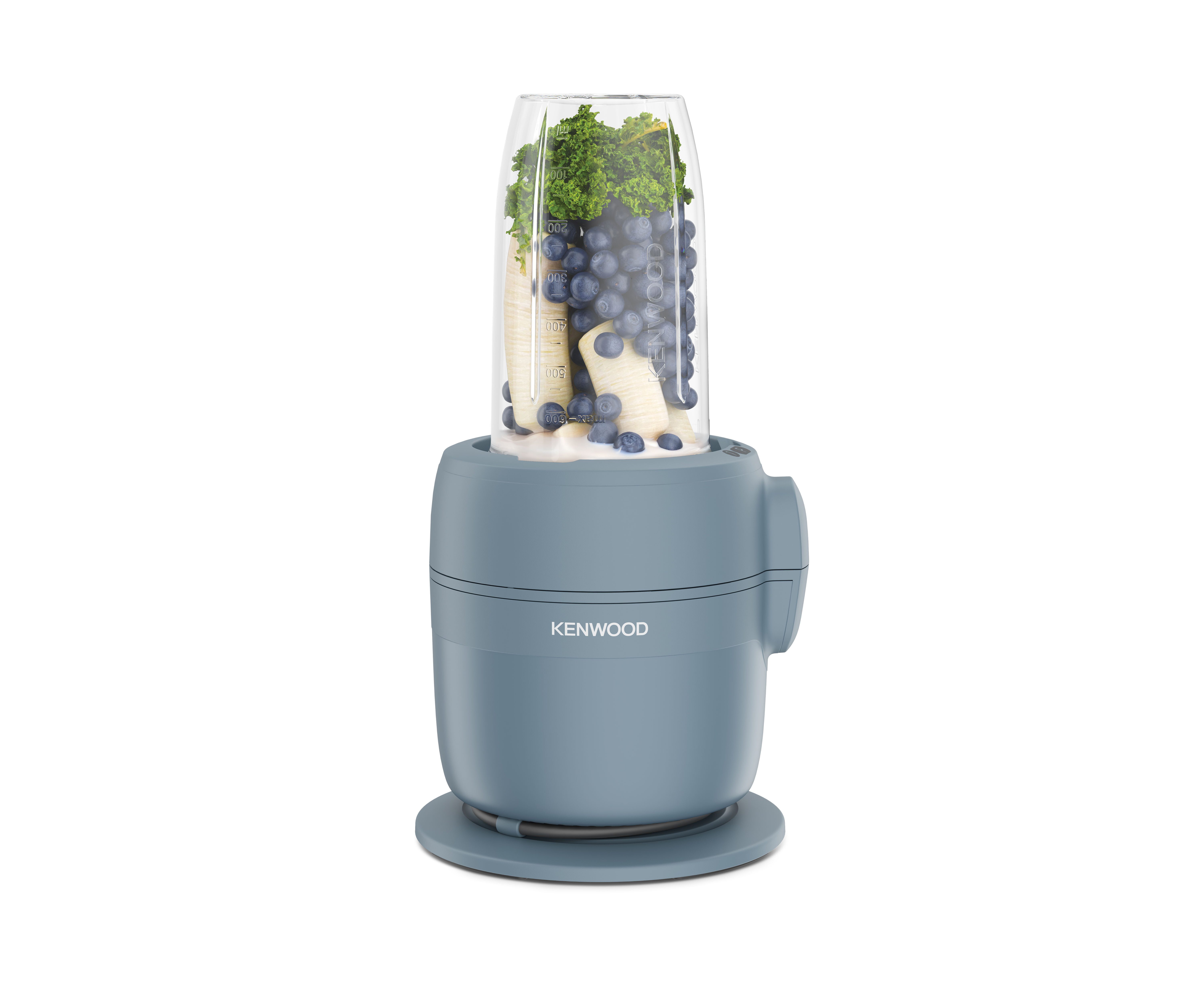 KENWOOD Küchenmaschine FDP23.380GY - Multipro Go, Express-Serve, 1,3 l Behälter, 900W, Blau, 900 W, 1,3 l Schüssel, Für Smoothies, zum Schneiden, Reiben, Pürieren und Teig Kneten