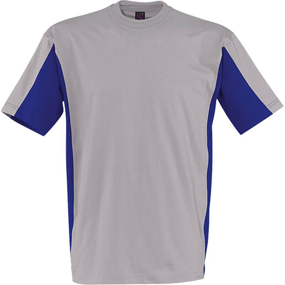 Kübler T-Shirt Kübler Shirt-Dress T-Shirt zweifarbig grau/blau