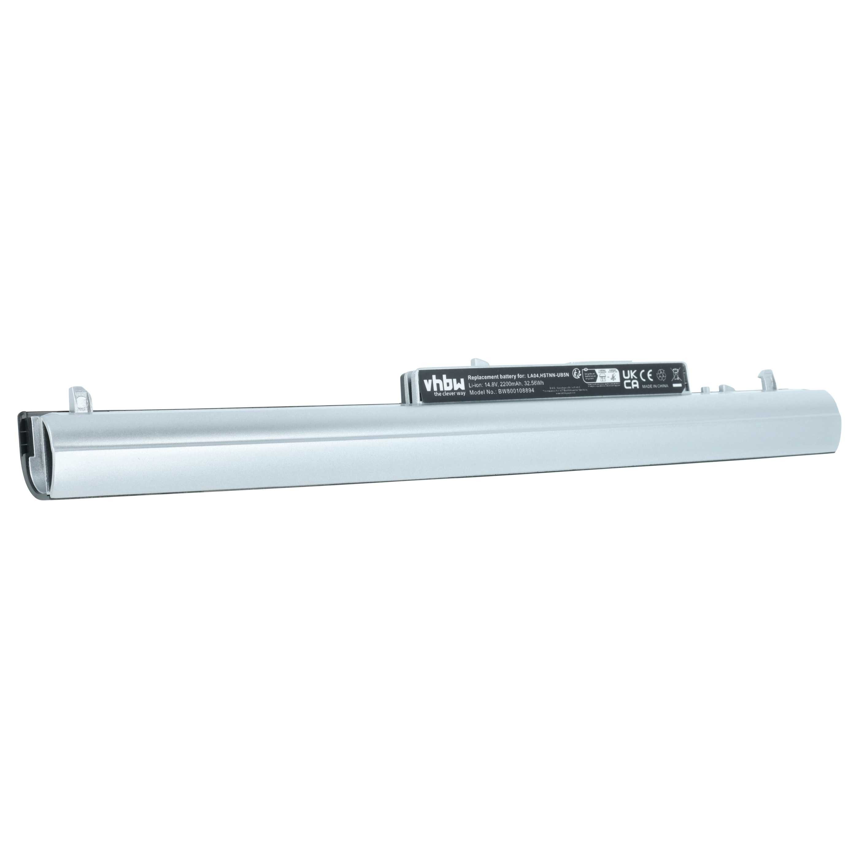 vhbw Akku passend für HP Pavilion 15-N214NF, 15-N213SK, 15-N213CA, Laptop-Akku Akku Li-Ion 2200 mAh (14,8 V, 1 St), Leistungsfähiger Austausch-Akku für Notebook, Wiederaufladbar, Jede