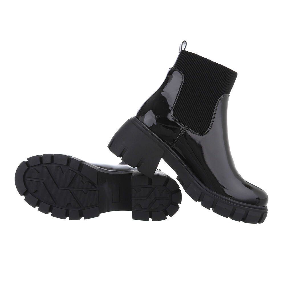 Ital-Design Damen Chelsea Freizeit Plateaustiefelette (84556843) Blockabsat günstig online kaufen