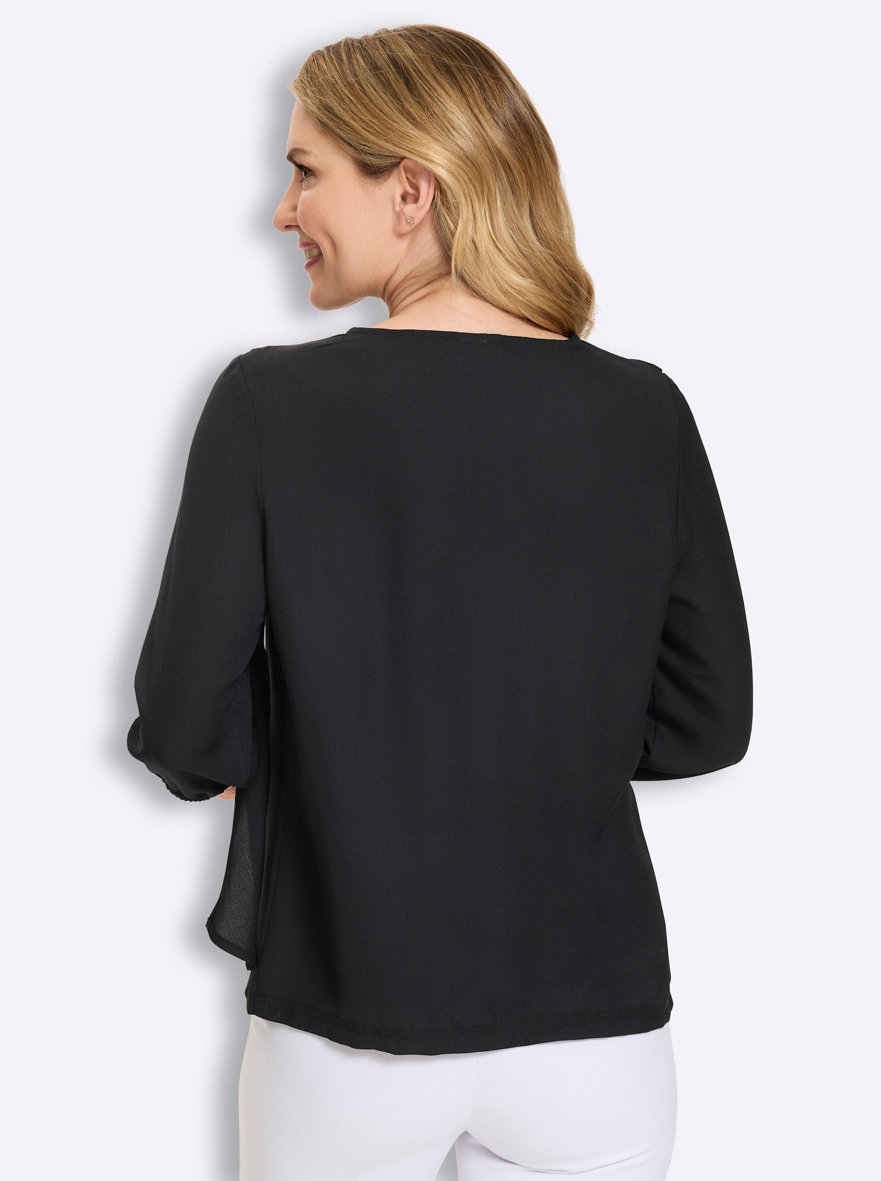 Sieh an! Klassische Bluse 3/4-Arm-Bluse 3/4-Arm
