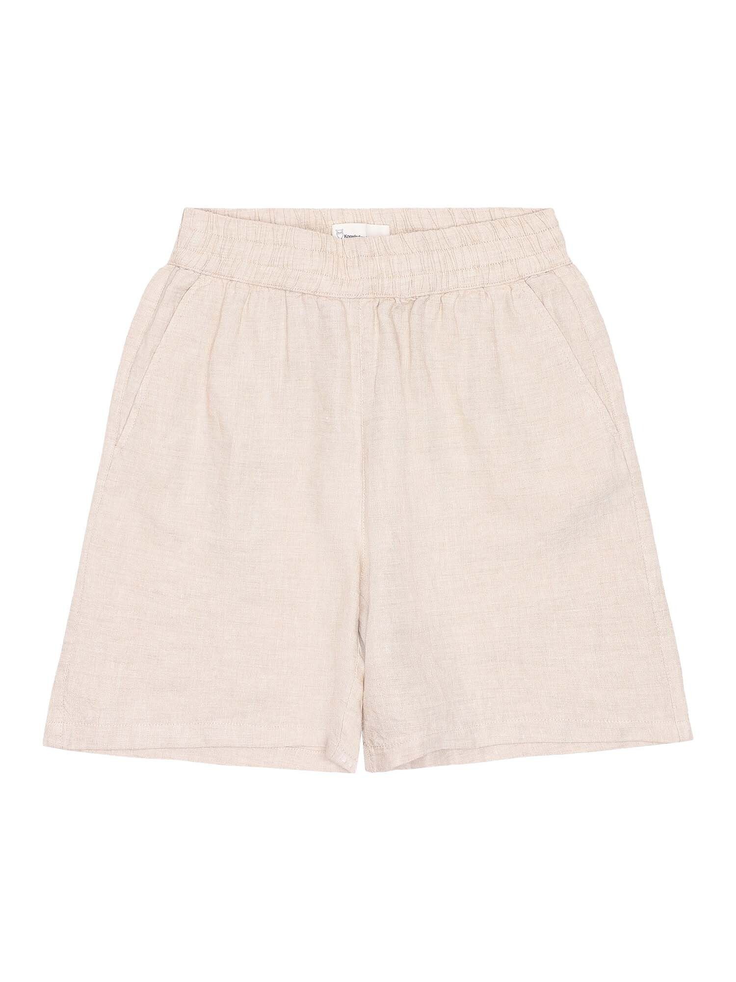 KnowledgeCotton Apparel Shorts POSEY wide mid-rise linen shorts