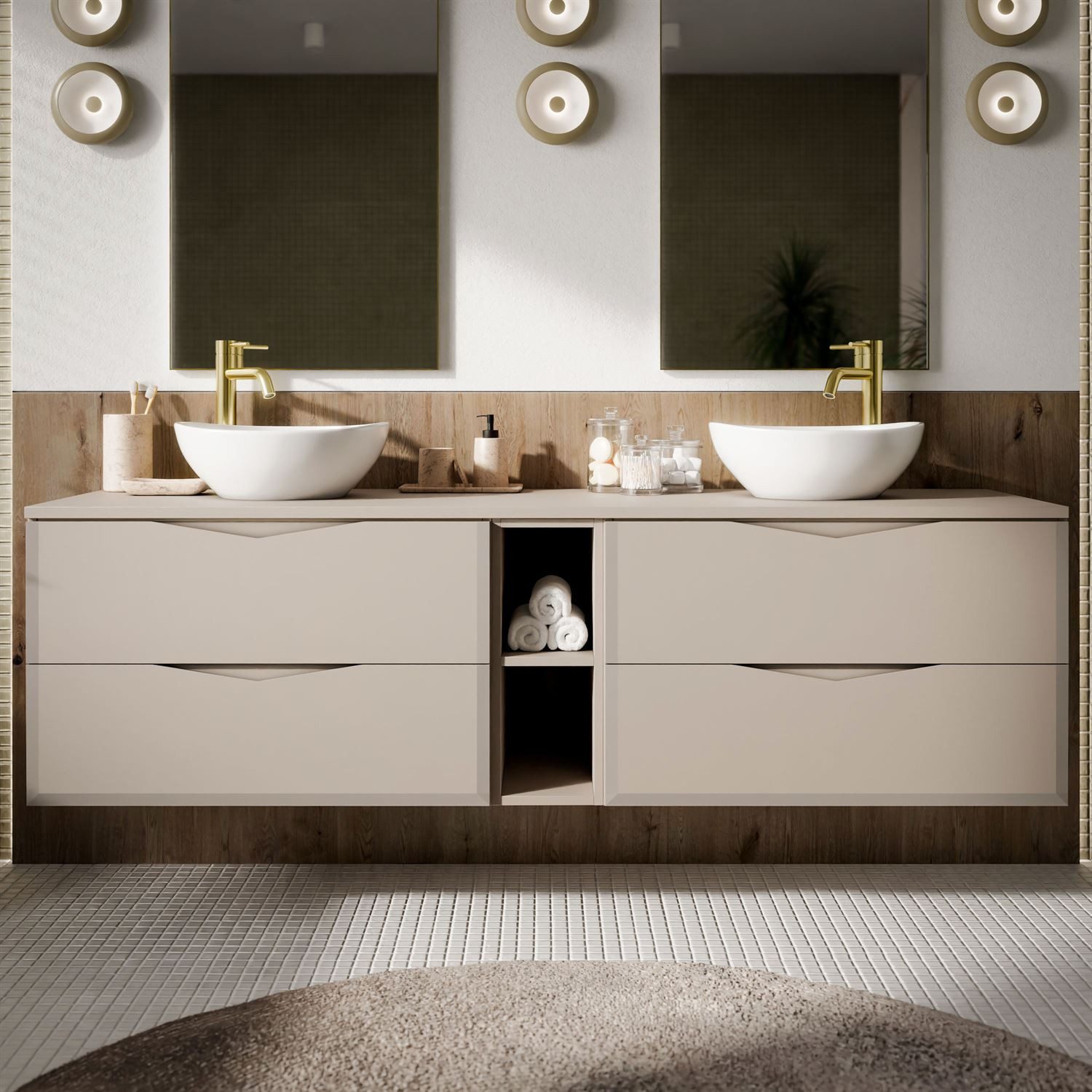 Lookway Badmöbel-Set MIRA III 140 cm, 140x50x46 cm – Bild 3 von 5