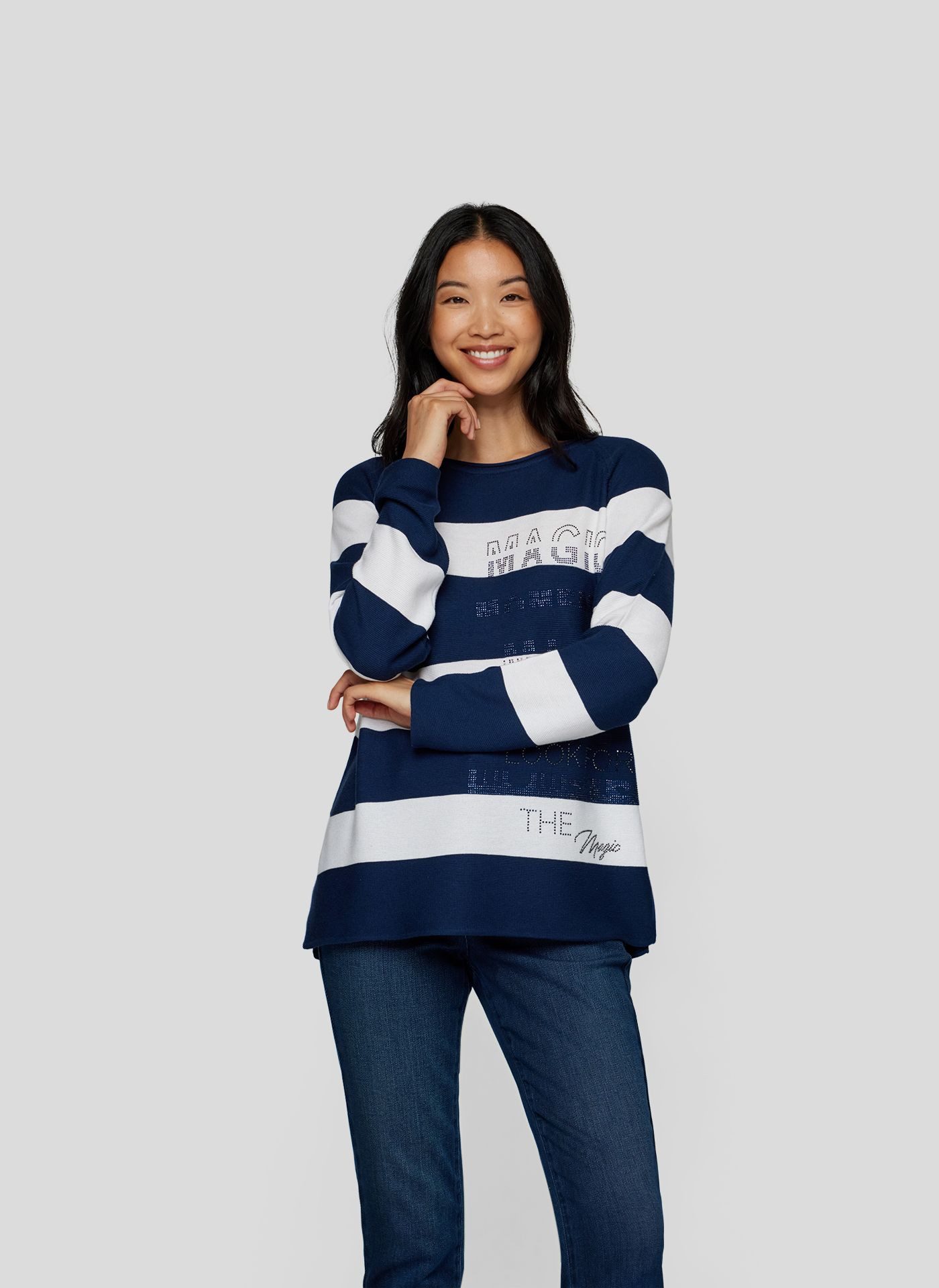 Rabe Streifenpullover