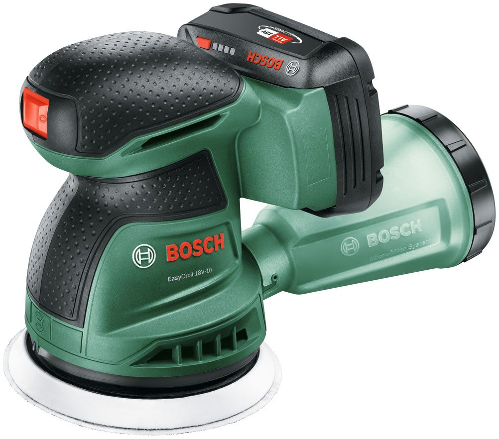 Bosch Home & Garden Akku-Exzenterschleifer »EasyOrbit 18V-10«, Inkl. 1x Akku PBA 18V 2,0Ah und Ladegerät