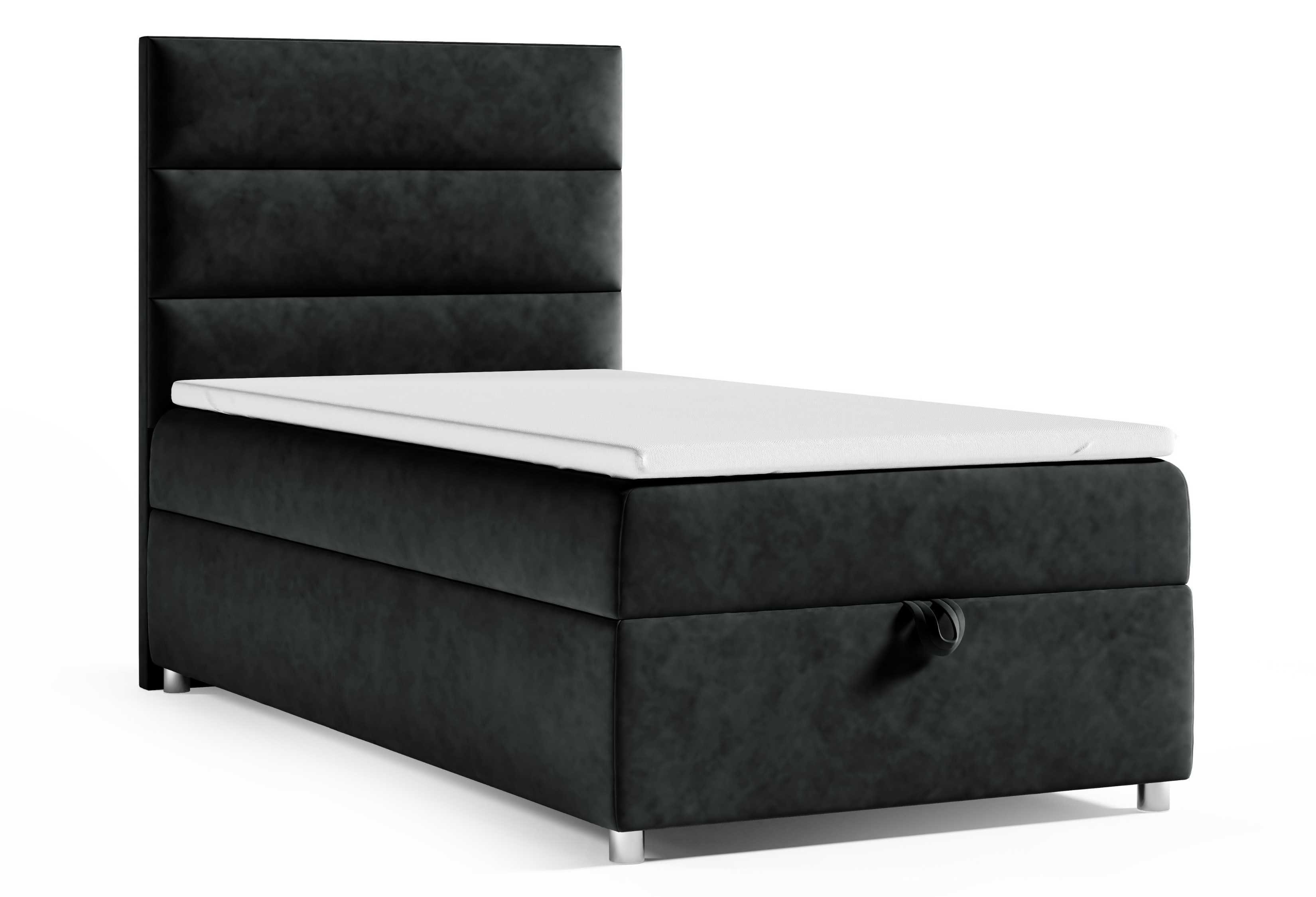 Best for Home Boxspringbett mit Bettkasten Trinity K-4 SINGLE Bonellfederkern inkl. Topper