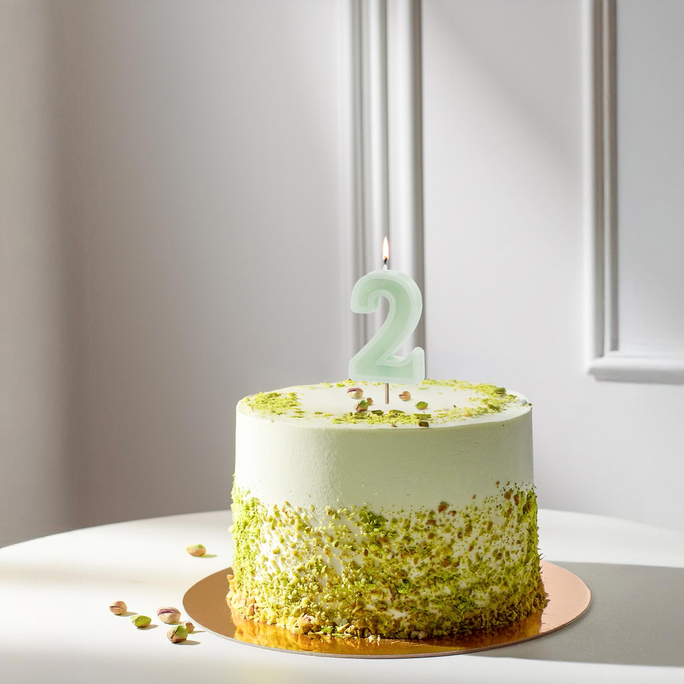 partydeco Geburtstagskerze Kerzenzahl #2, 6 cm günstig online kaufen