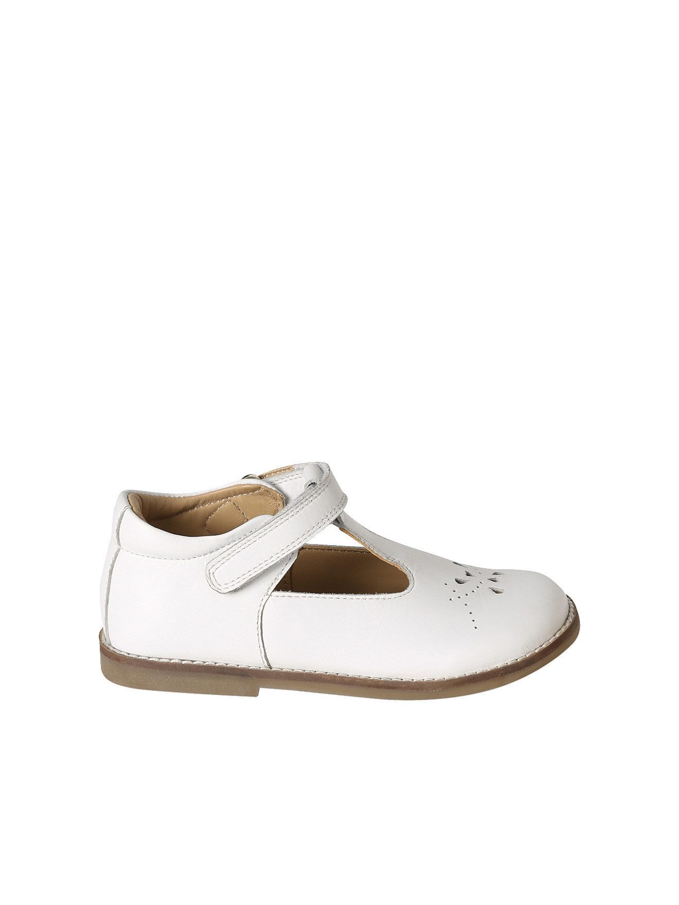 vertbaudet Spangenschuhe aus Leder Mädchen, Klett Ballerina