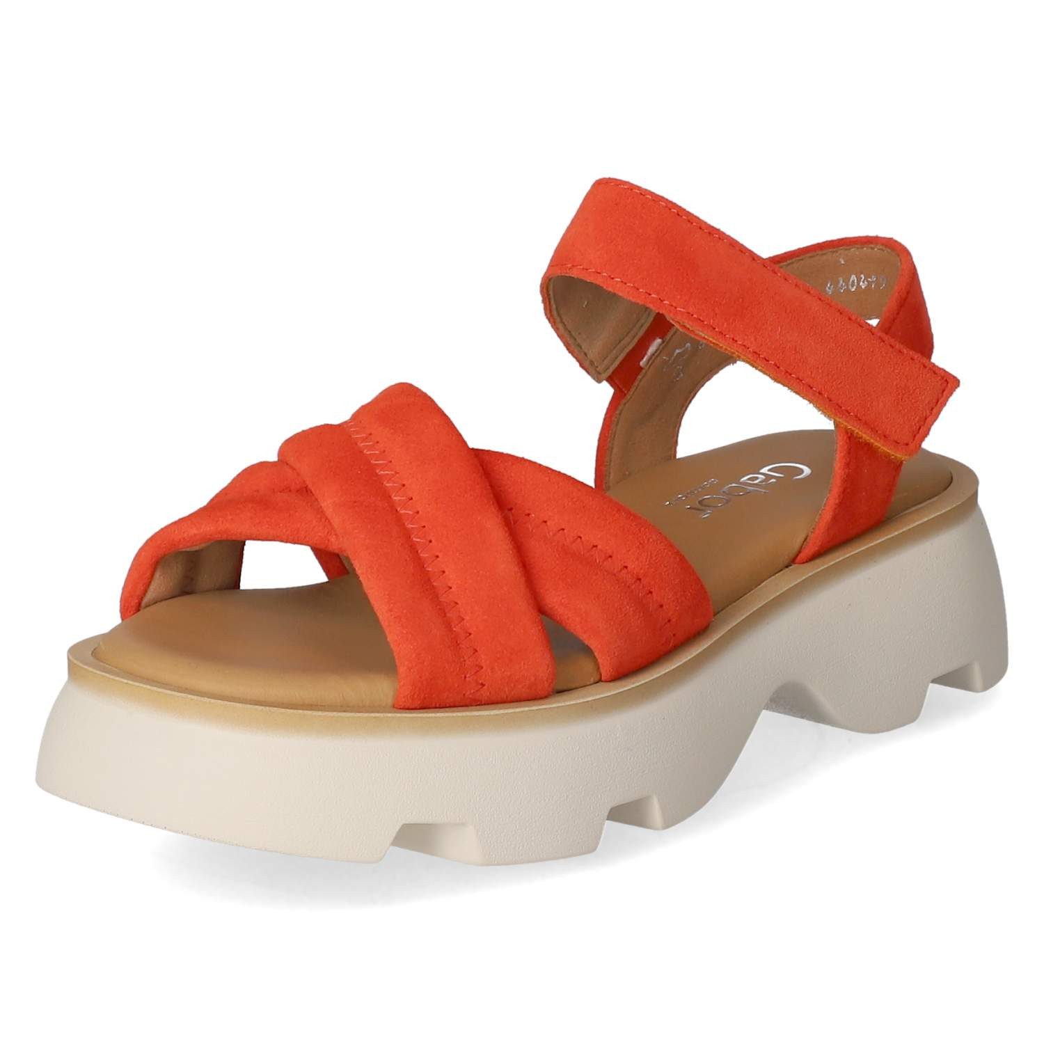 Gabor Gabor 62.853.23 Damen Rauleder orange Sandalette
