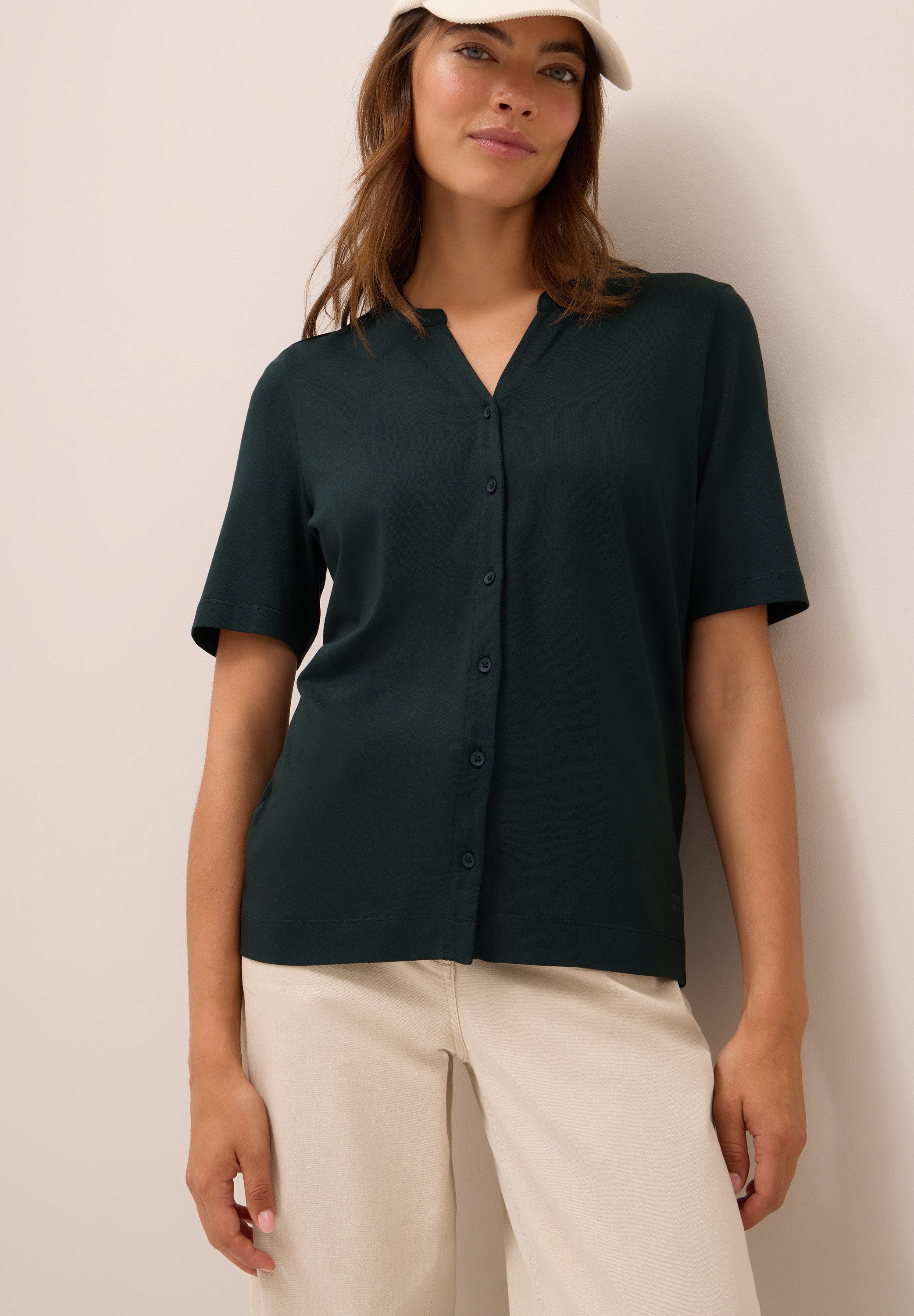 CECIL T-Shirt mit Knopfleiste günstig online kaufen