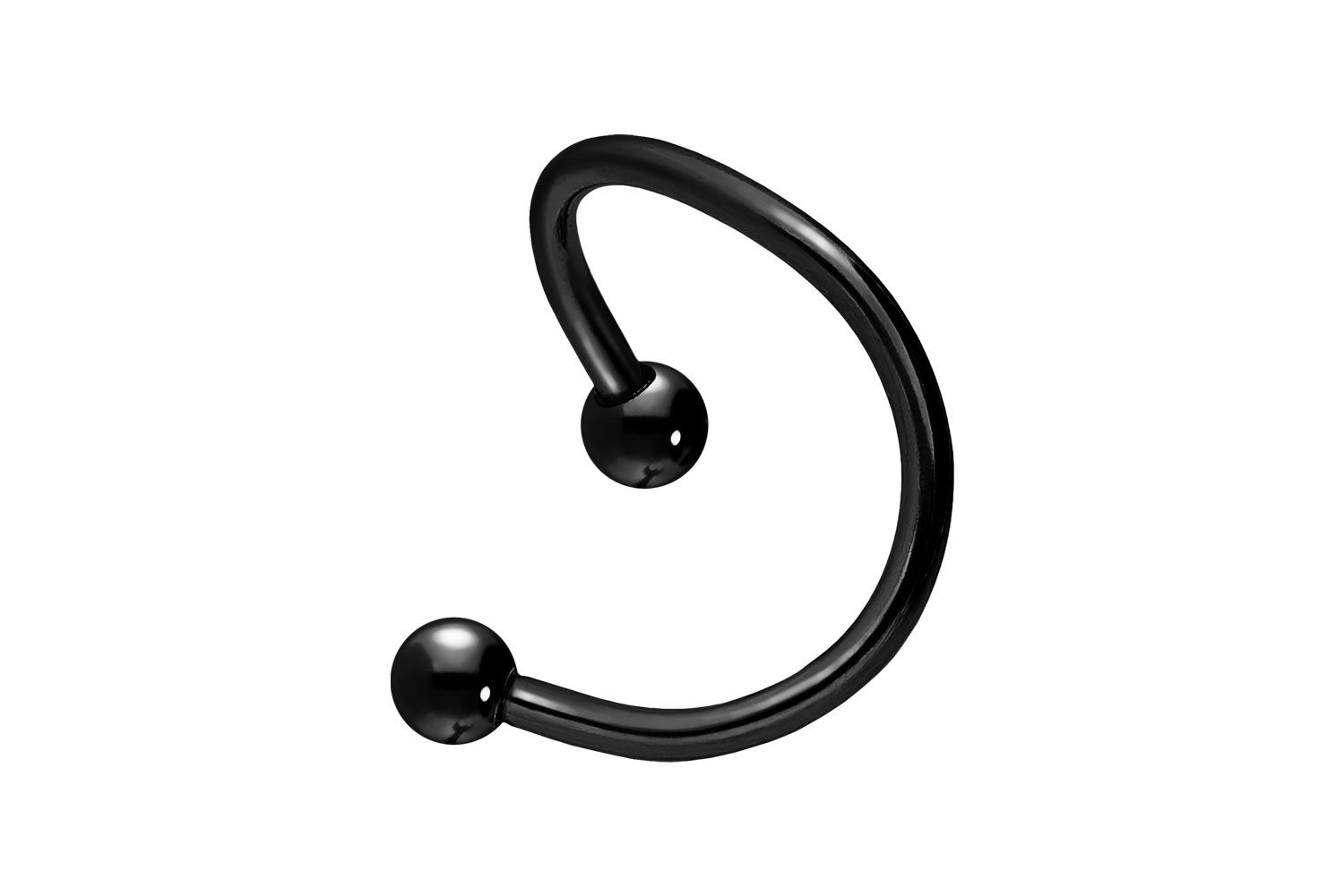 Nasenpiercing Chirurgenstahl spiralförmiger Hufeisenring