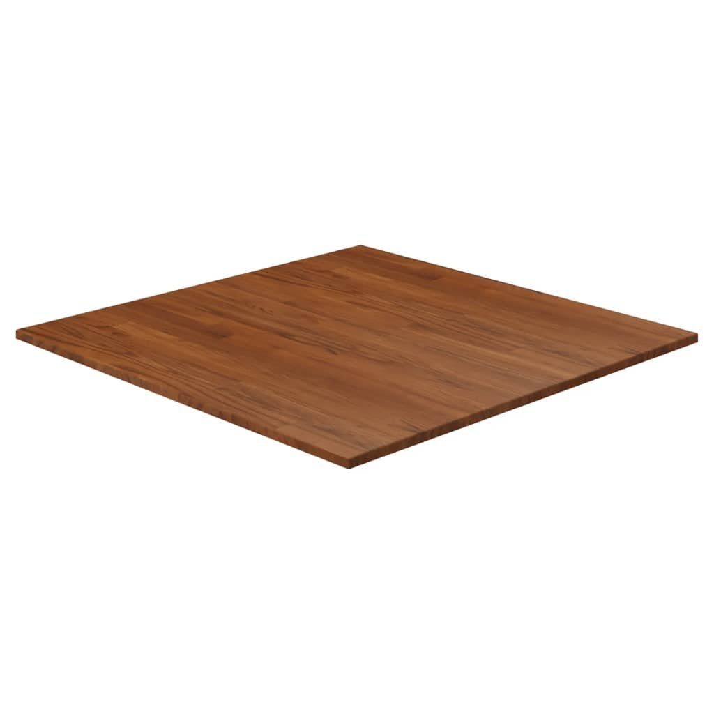 Tischplatte Quadratisch 80x80x1,5cm St) furnicato Dunkelbraun Behandelt Eiche (1