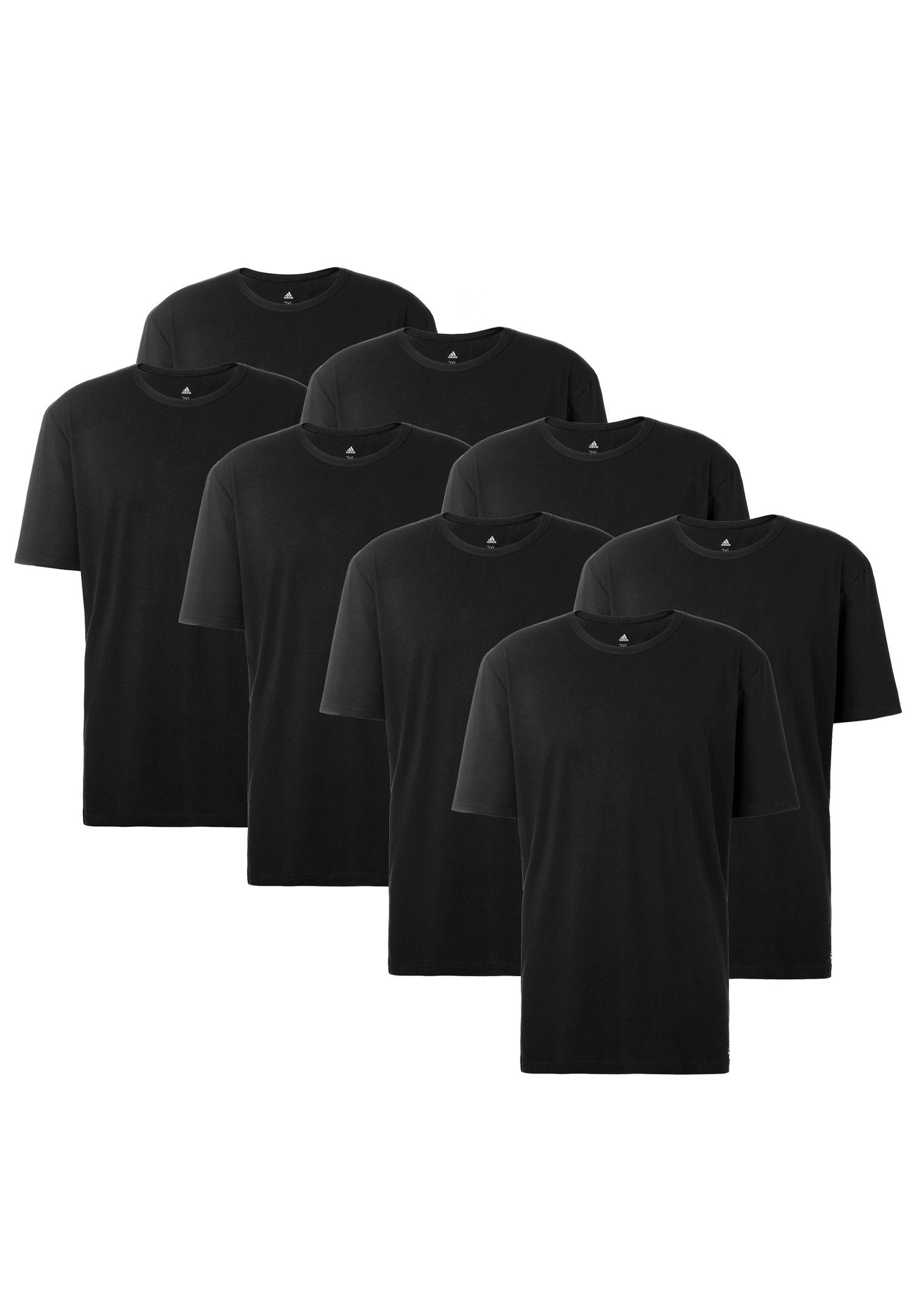 adidas Performance Poloshirt Crew Neck T-Shirt (8PK) Black