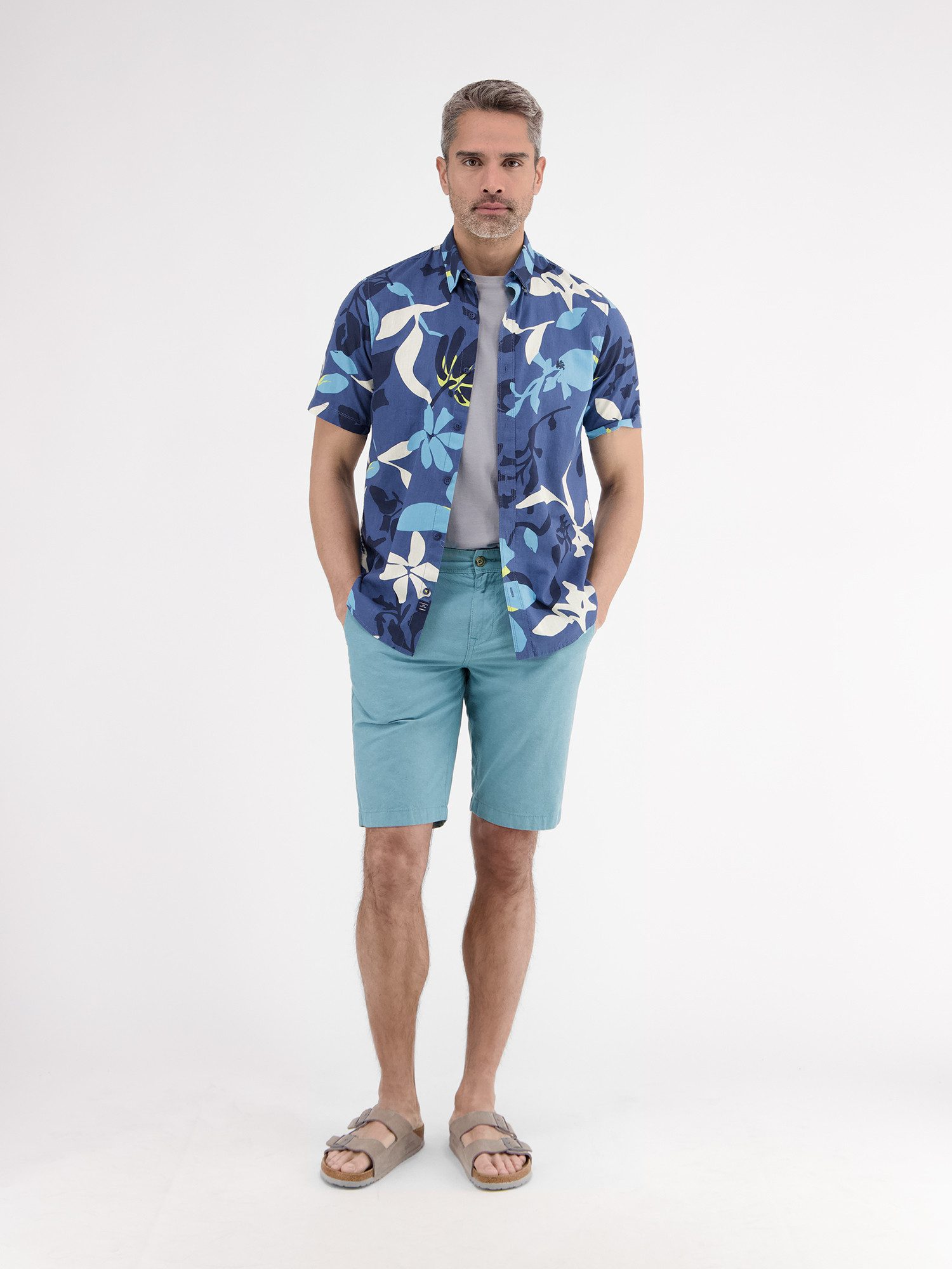 LERROS Chinoshorts LERROS Chino-Bermuda mit Leinenanteil günstig online kaufen