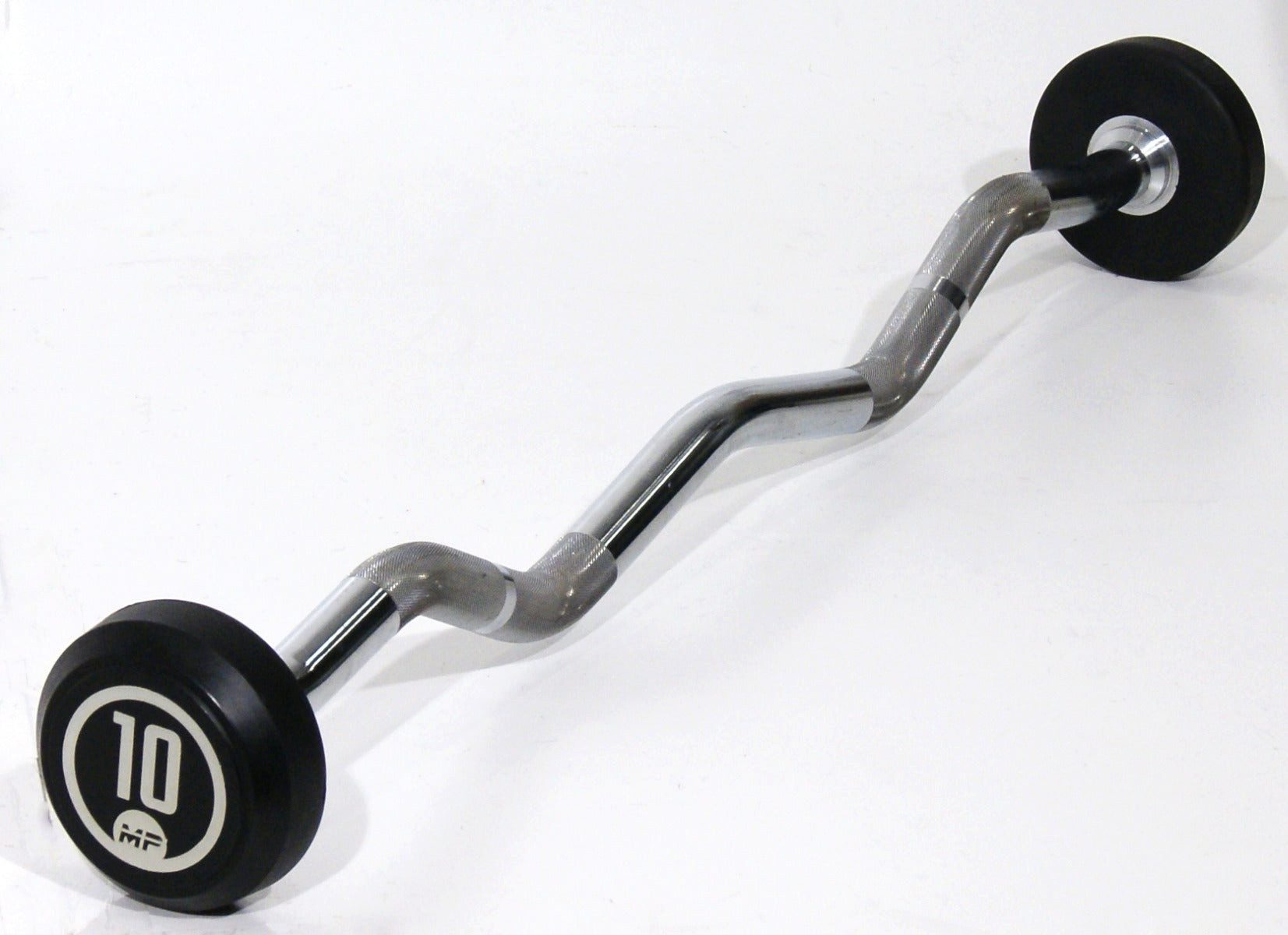 Muscle Power SZ-Curlstange Muscle Power Curlstange Rubber 10 kg verchromt