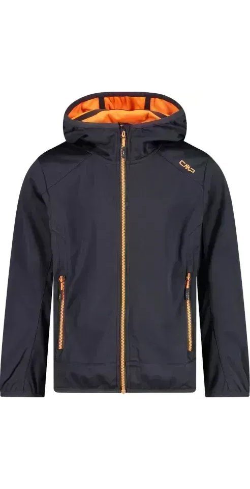 CMP Funktionsjacke HOOD FIX JACKET ORANGE KID ANTRACITE-FLASH