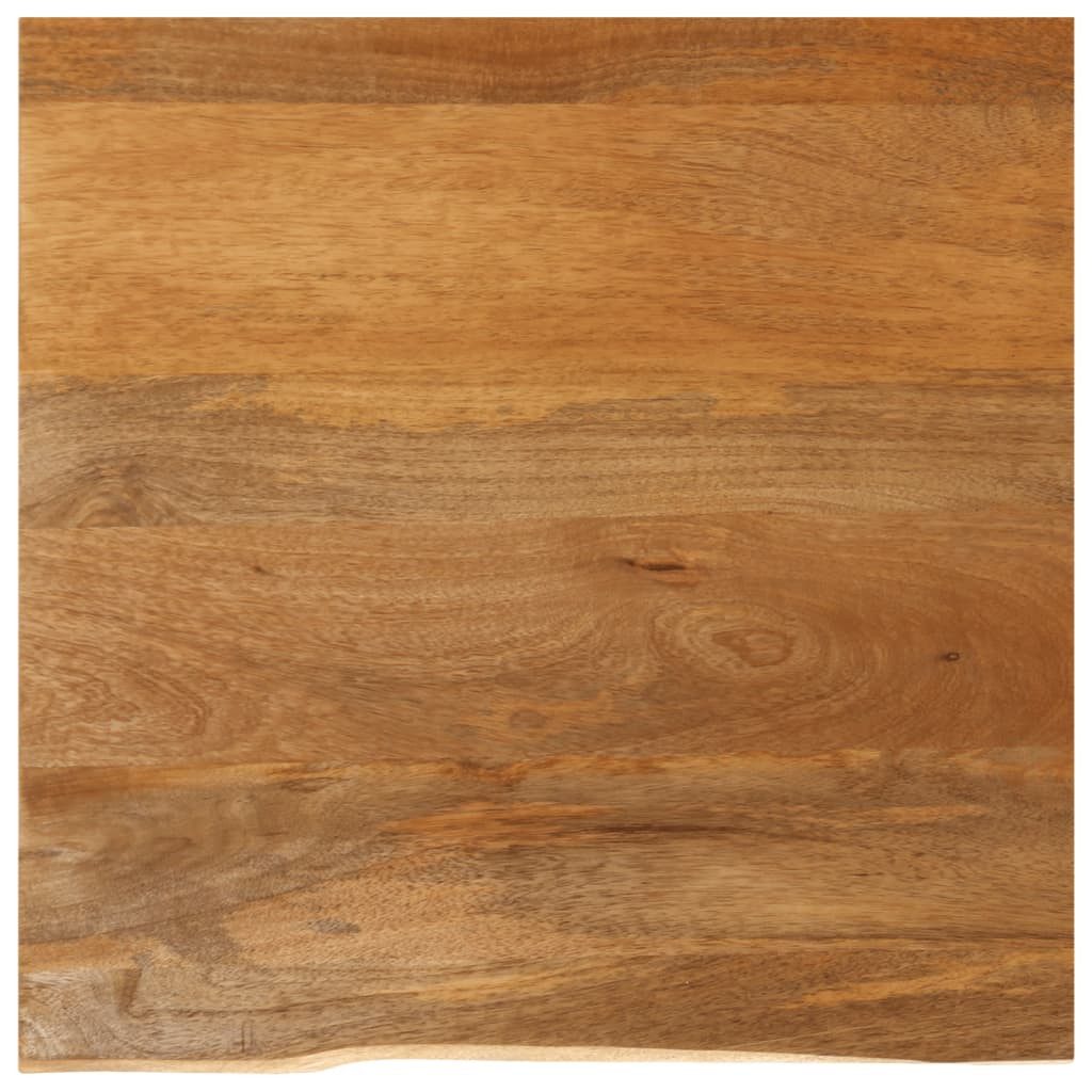 vidaXL Tischplatte Tischplatte mit Baumkante 40x40x2,5 cm Massivholz (1 St)
