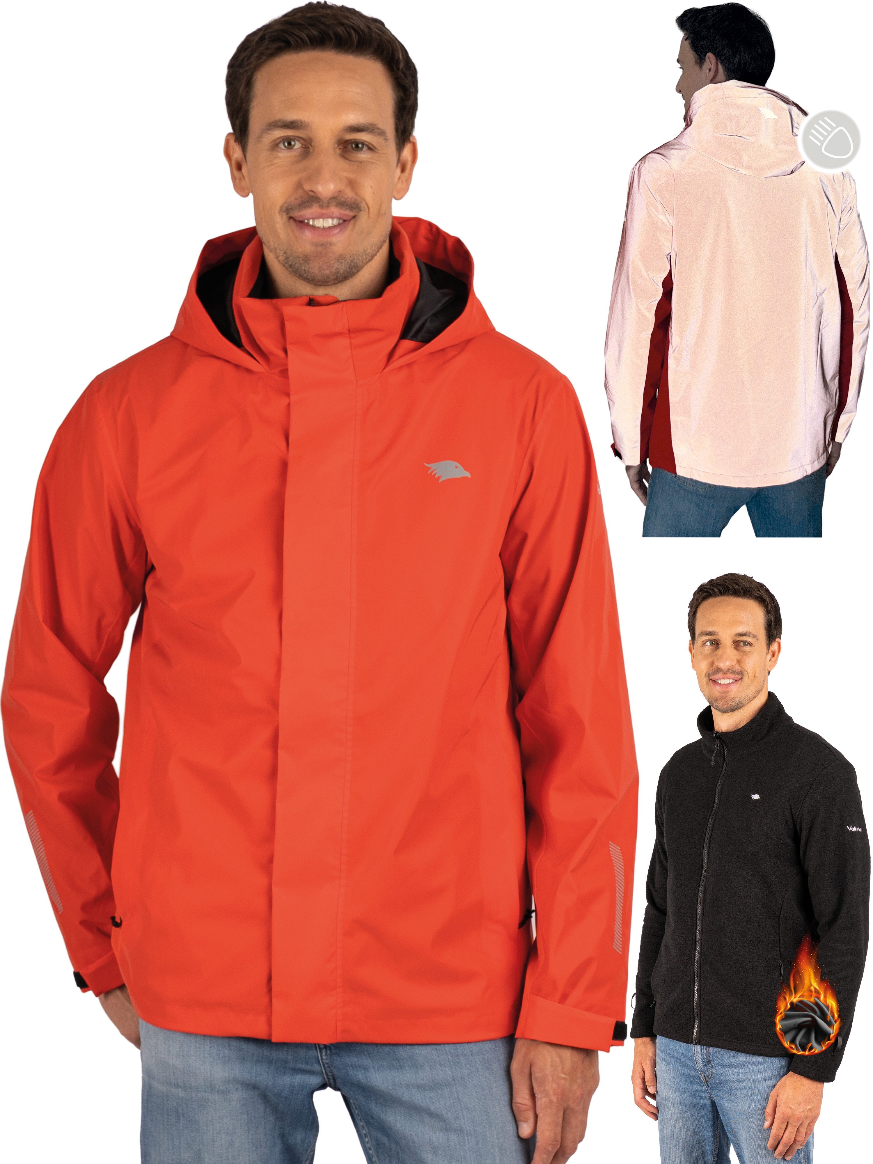 Valkental 3-in-1-Funktionsjacke für Herren (Reflektierend & günstig online kaufen