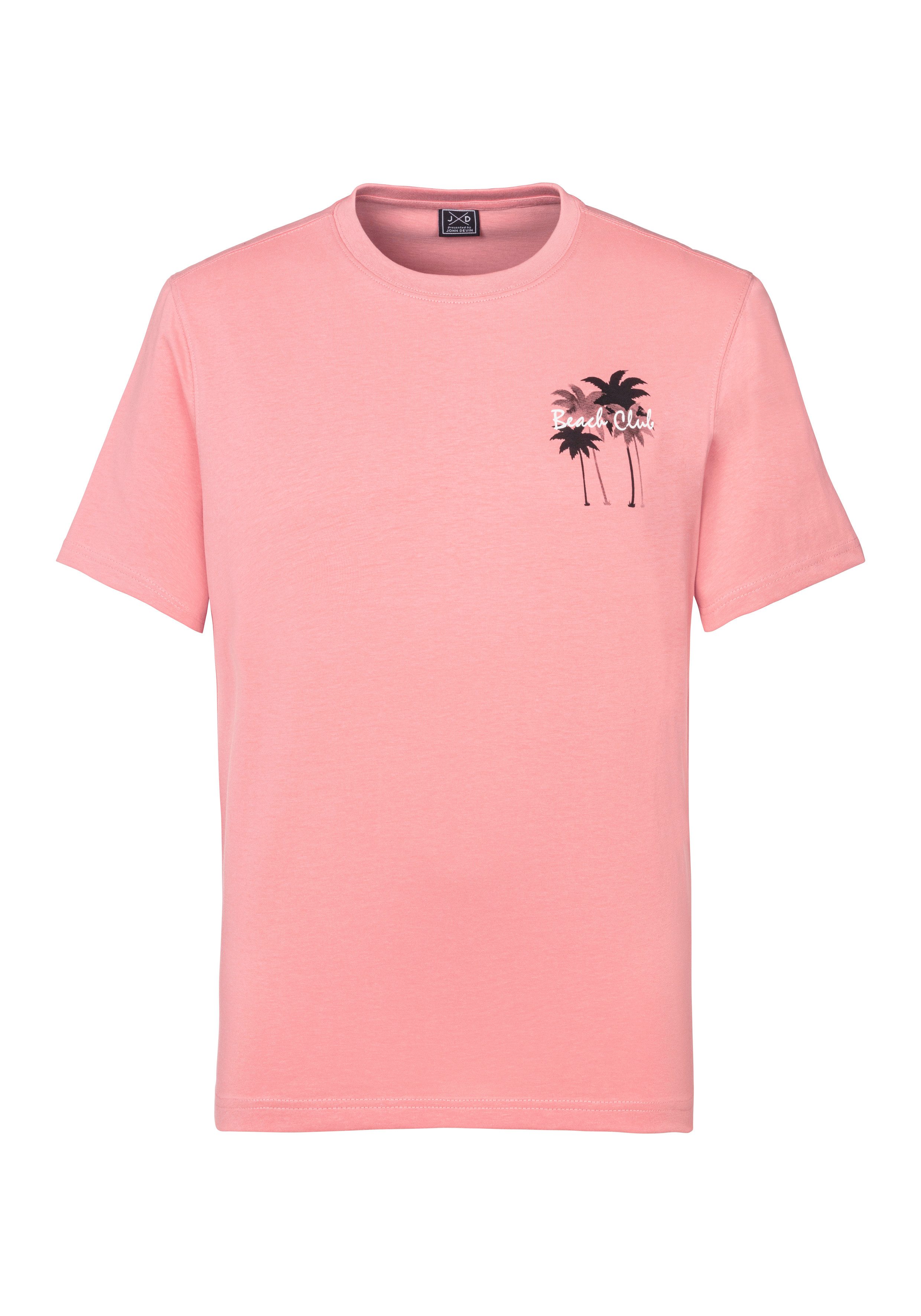 Beachtime T-Shirt mit großem Rückenprint Regular-Fit, mit Print vorn und hi günstig online kaufen