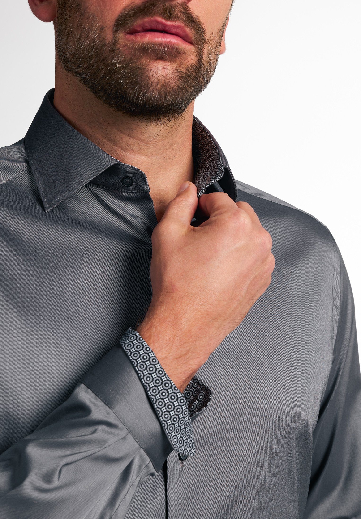 Eterna Langarmhemd MODERN FIT EASY IRON (bügelleicht) günstig online kaufen