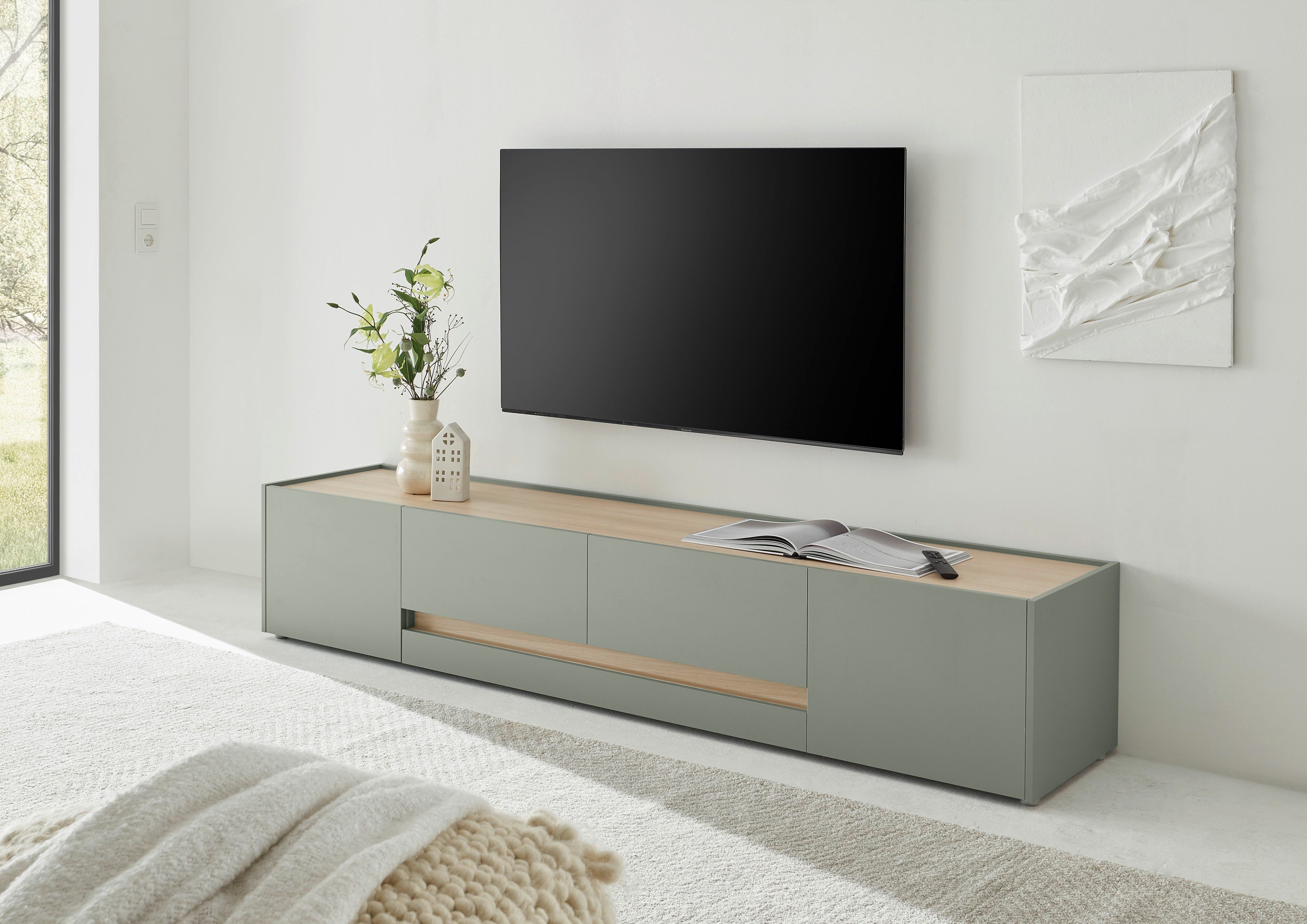 INOSIGN Lowboard City/Giron, moderner TV-Schrank, Kommode, TV-Unterschrank, zeitlos, modern, ausreichend Stauraum, vielseitig einsetzbar