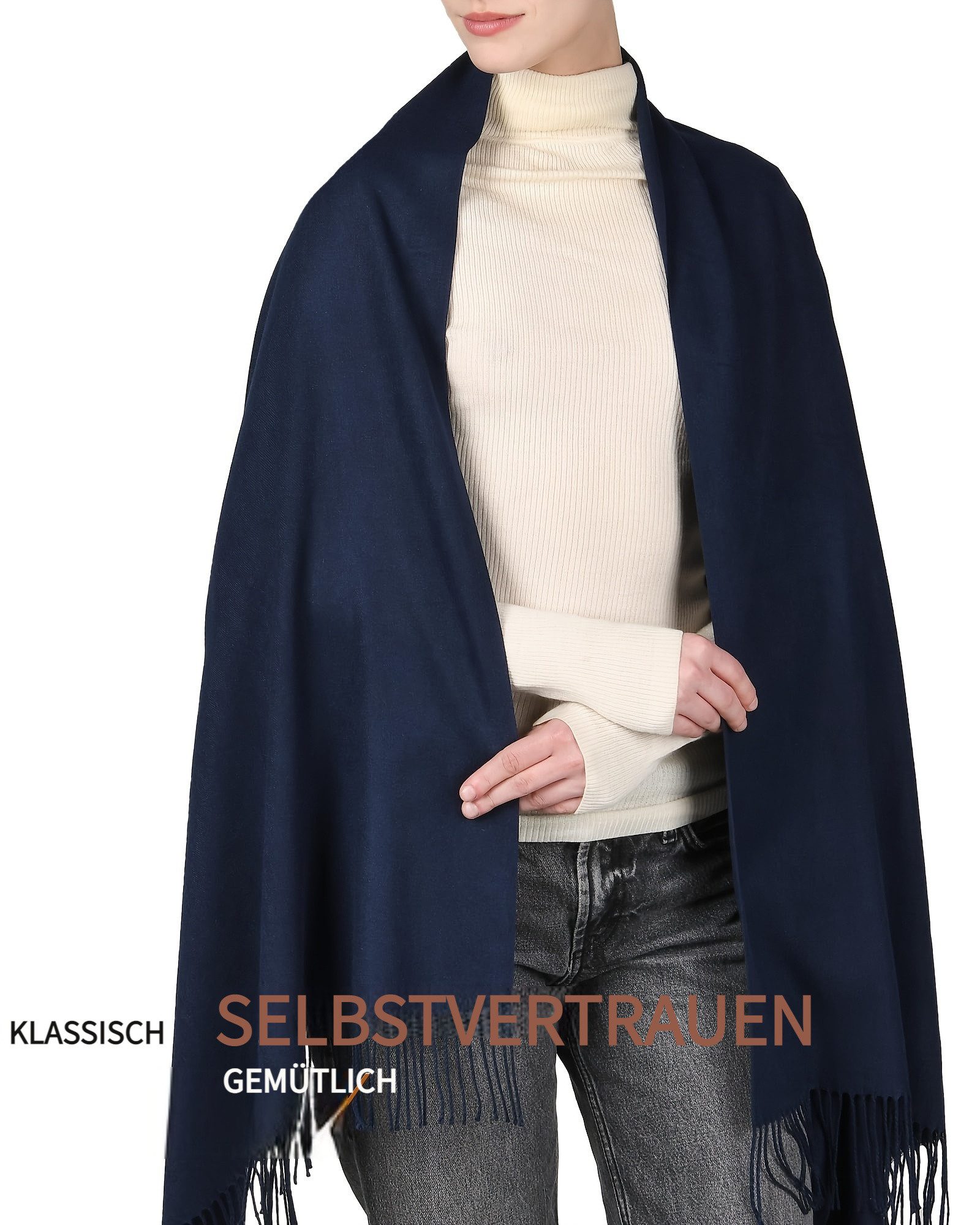 Bextsrack Modeschal Damen Schultertuch Abendkleid festlich Schal, mit quast günstig online kaufen