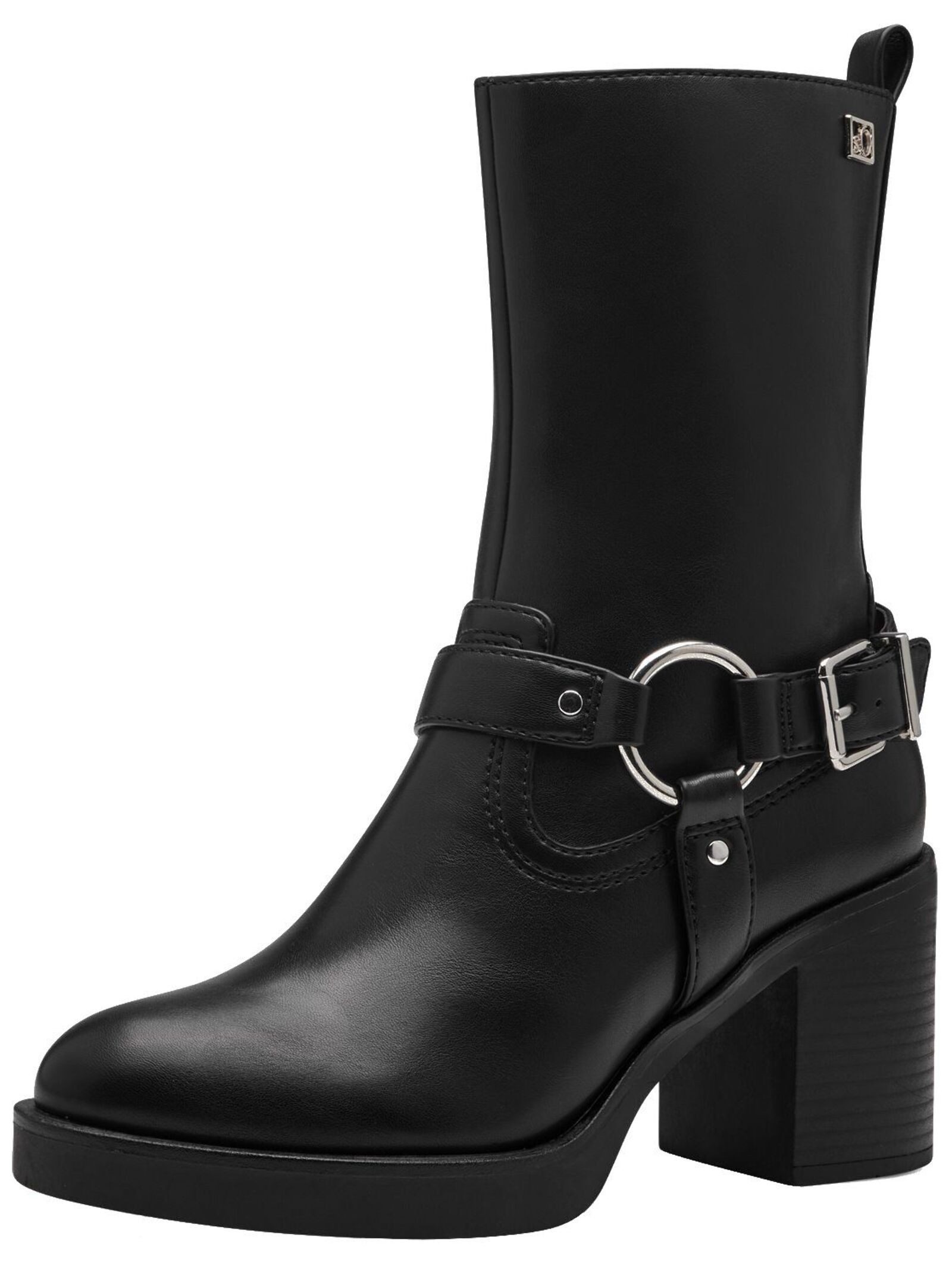 s.Oliver Stiefelette Lederimitat . High-Heel-Stiefelette