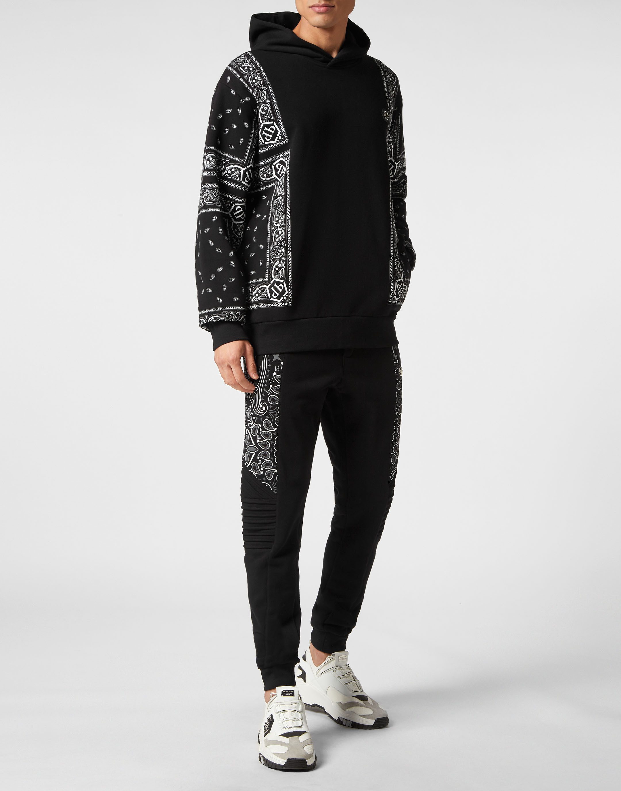 PHILIPP PLEIN Kapuzensweatjacke Paisley