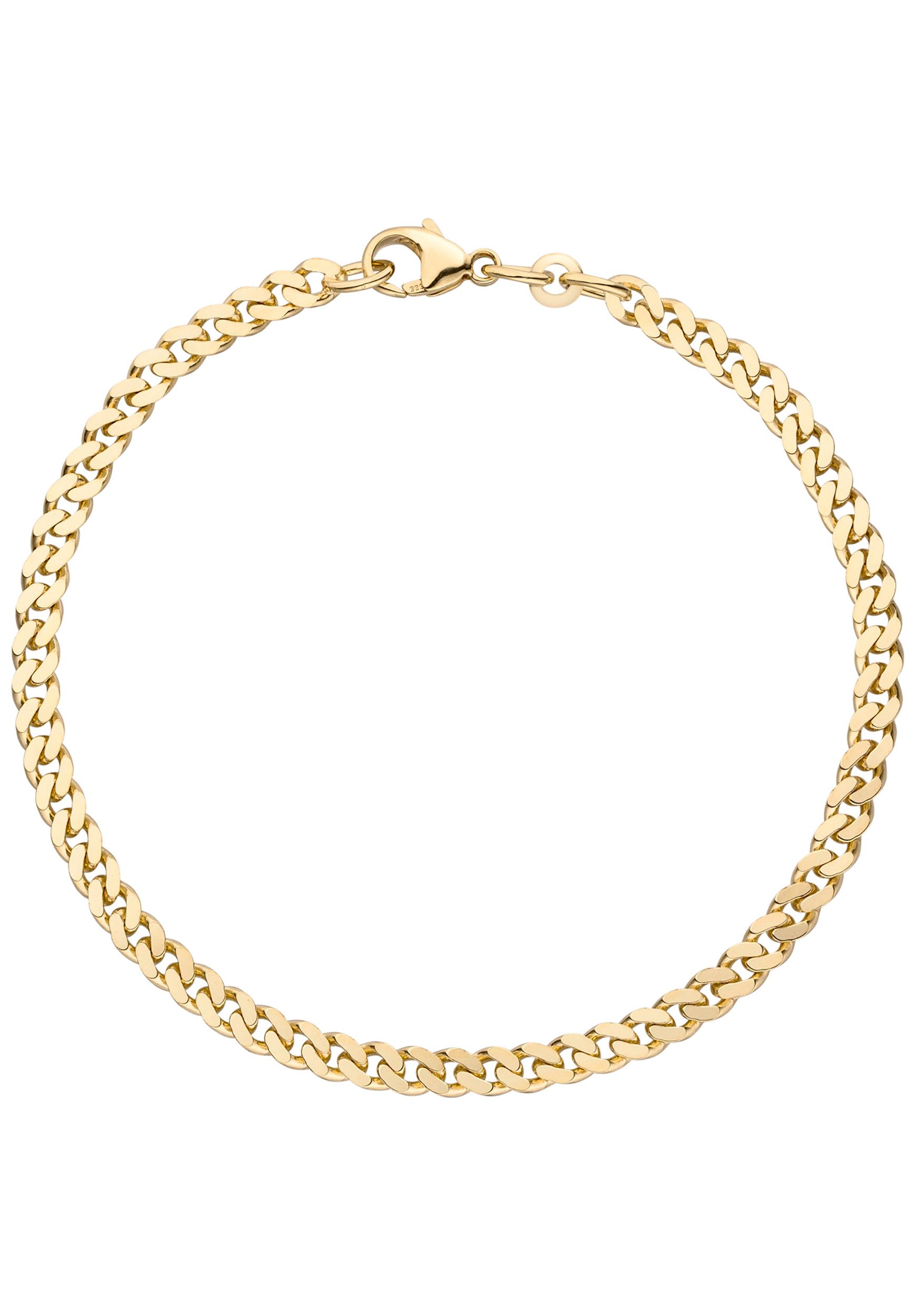 JOBO Panzerarmband Armband Panzer 3,9 mm, 333 Gold 21 cm