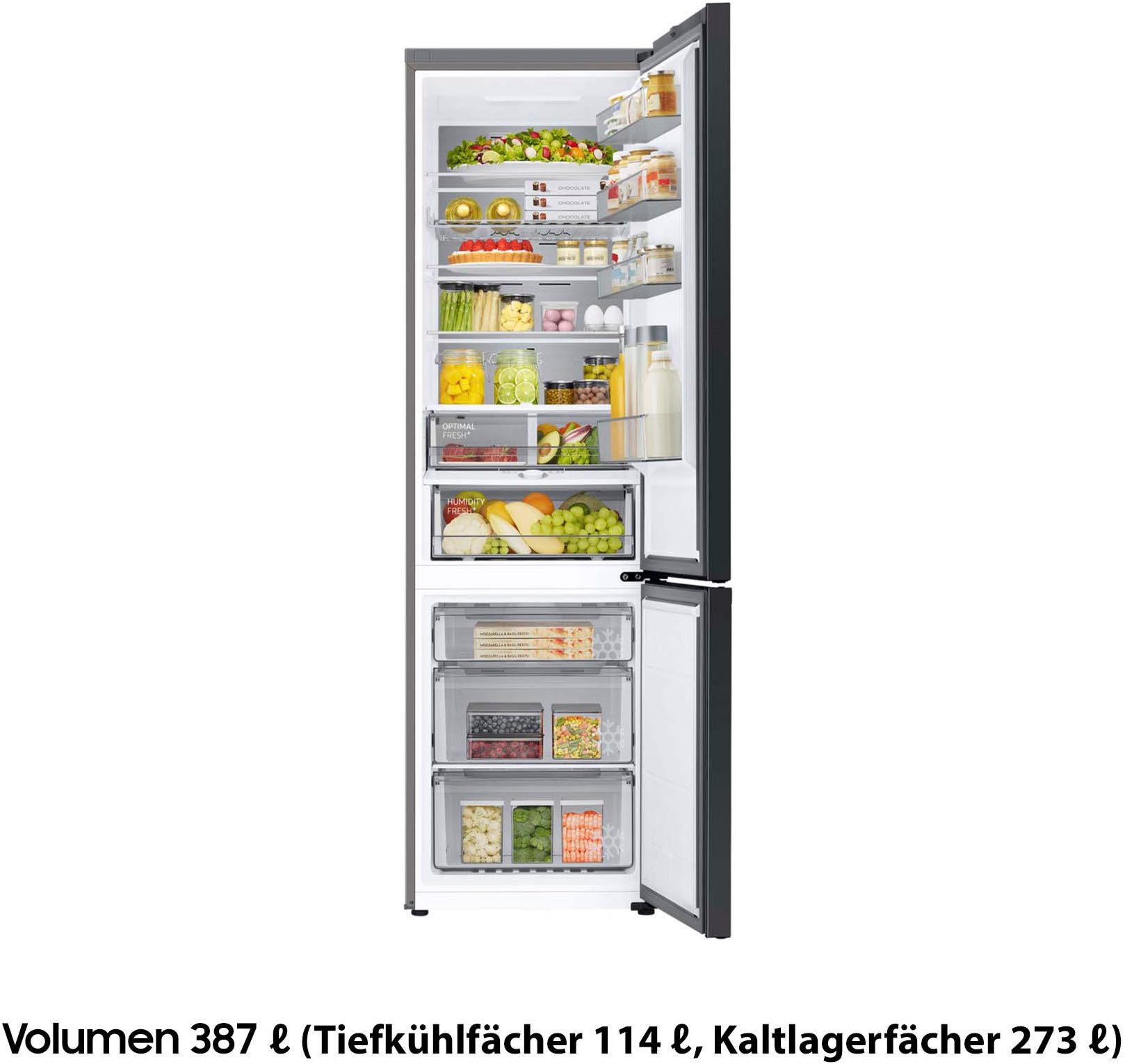 Samsung Kühl-/Gefrierkombination 8000 Serie RL38C7B5BB1, 203 cm hoch, 59,5 cm breit