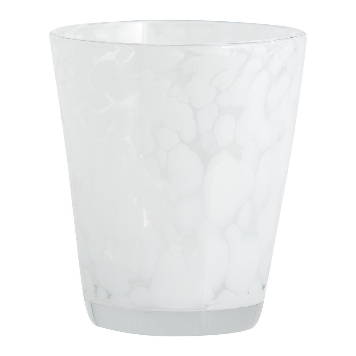 NORDAL Glas TEPIN Trinkglas weiß