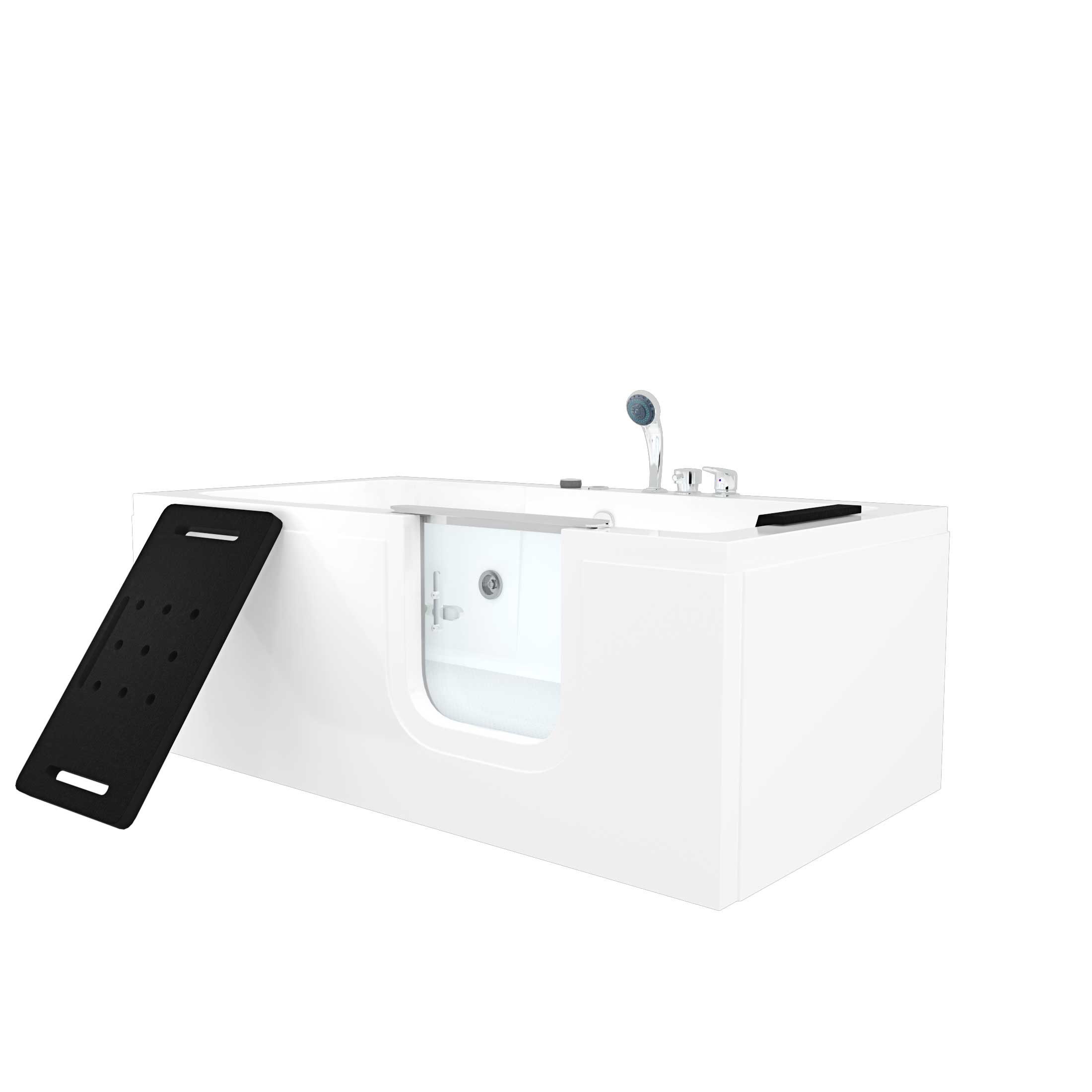 AcquaVapore Whirlpool-Badewanne Whirlpool Seniorenwanne mit Tür S15WP-R-ALL 85x160cm, (1-tlg), mit Ablaufgarnitur