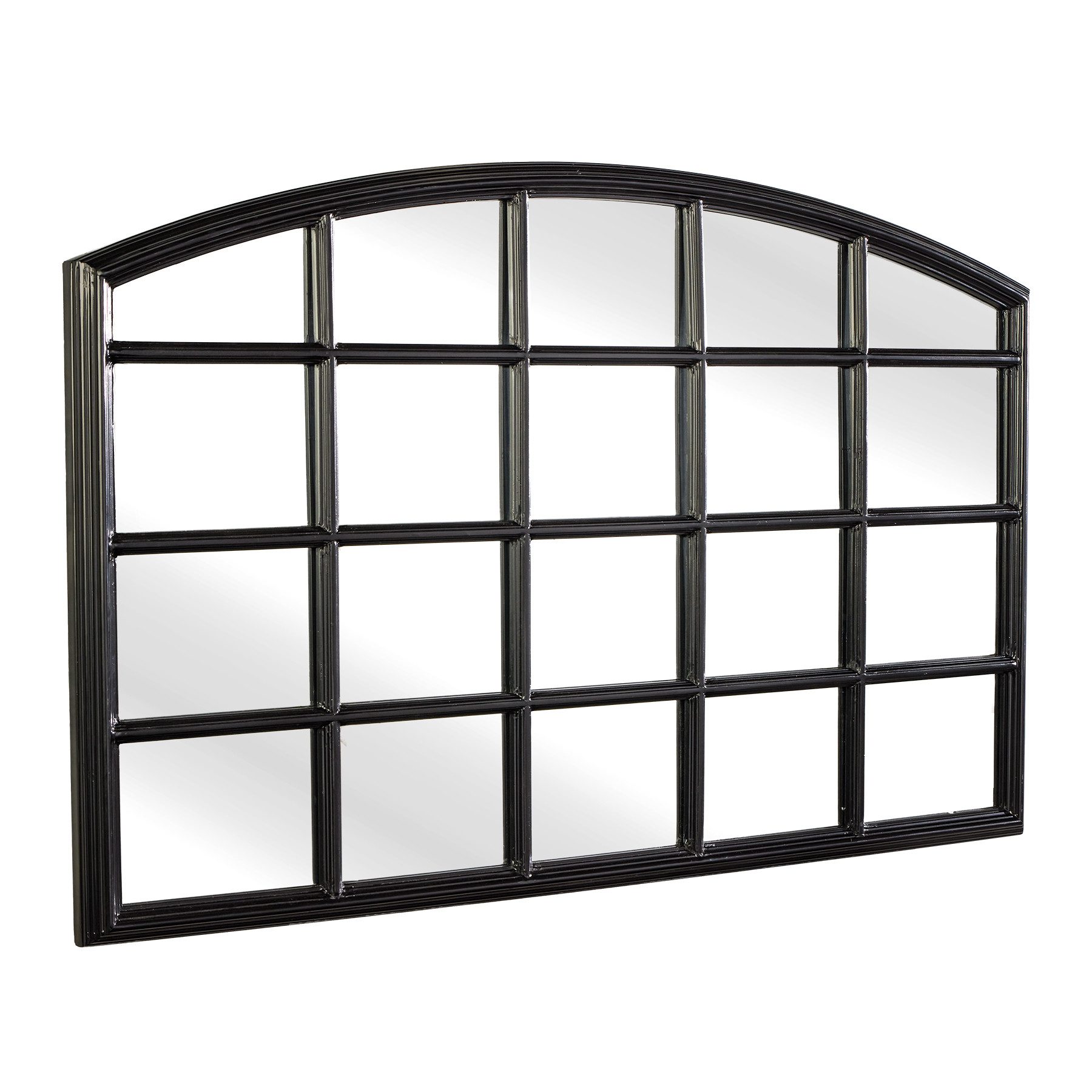 riess-ambiente Wandspiegel PARIS 120cm schwarz (Einzelartikel, 1-St), Schlafzimmer · Rundbogen-Design · Deko · Industrial · handmade · Flur