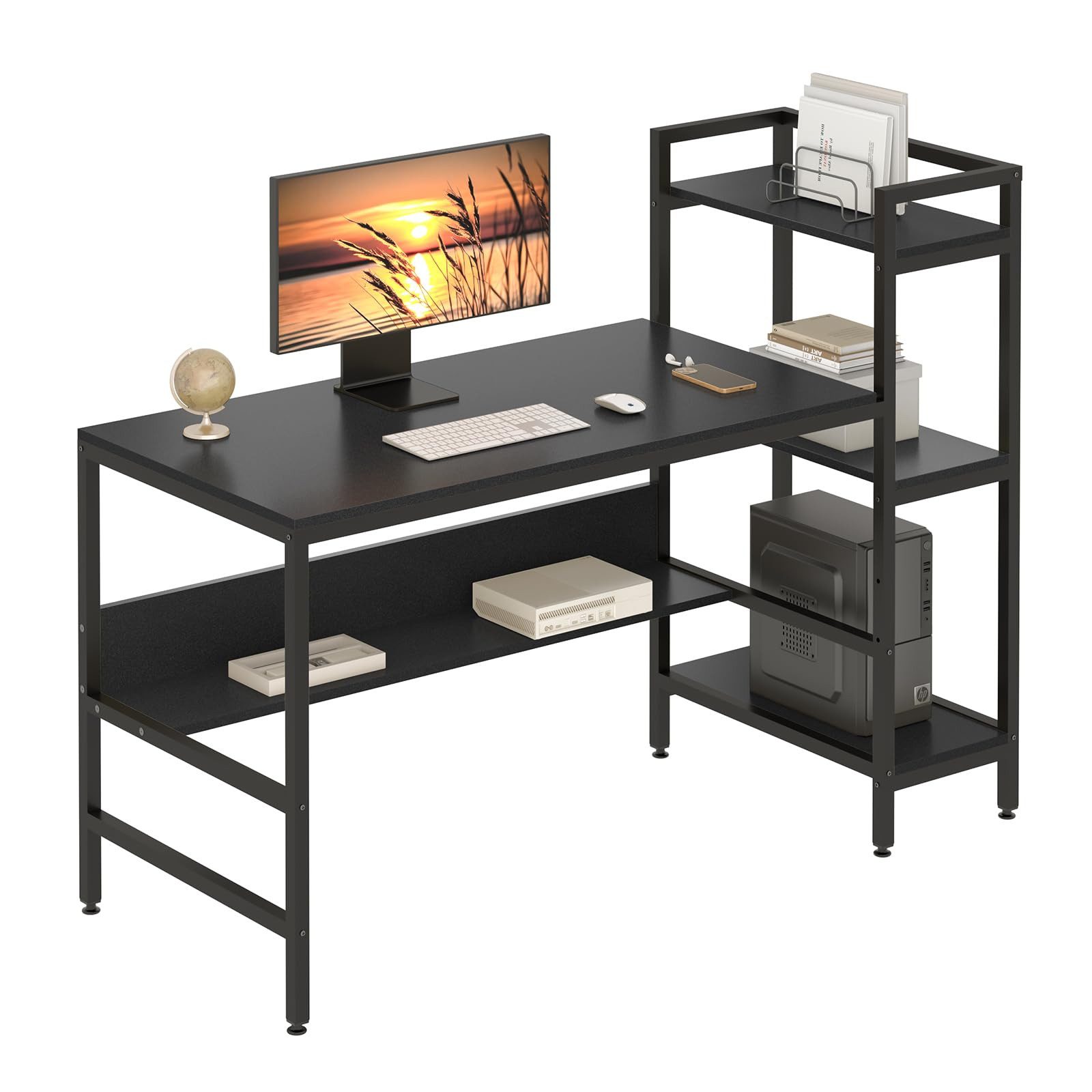 Dripex Schreibtisch mit Ablage Computertisch, PC-Tisch günstig online kaufen