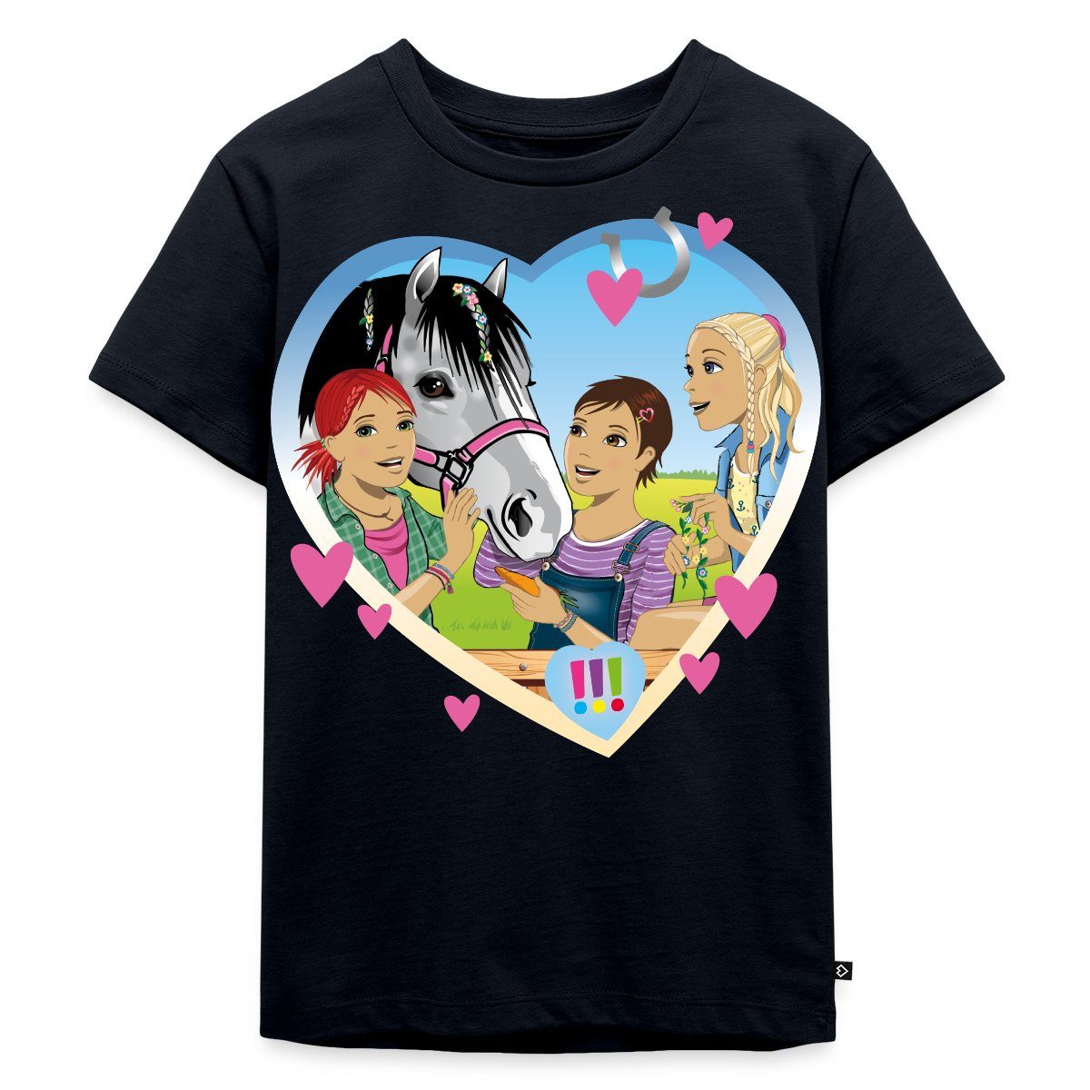 T-Shirt Die Drei Ausrufezeichen Einsatz Im Pferdestall Kinder Premium T-Shirt