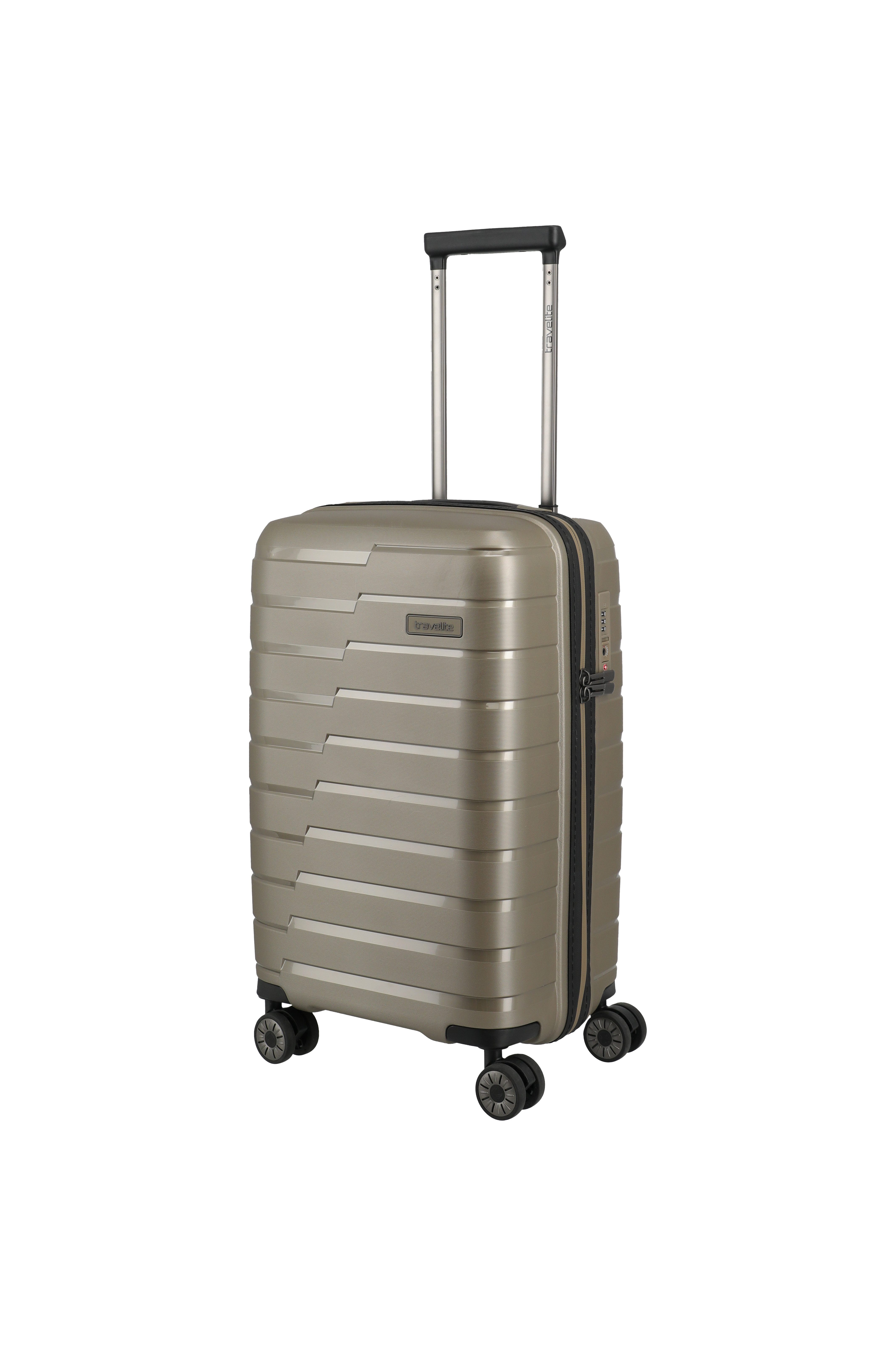 travelite Trolley AIR BASE Reisekoffer Hartschale, 4 Rollen, kratzresistenter Oberfläche und cleverer Innenaufteilung